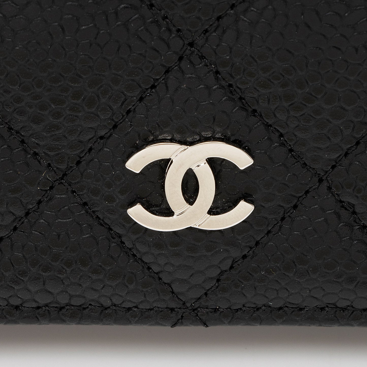 Chanel Caviar Leather CC Yen Wallet