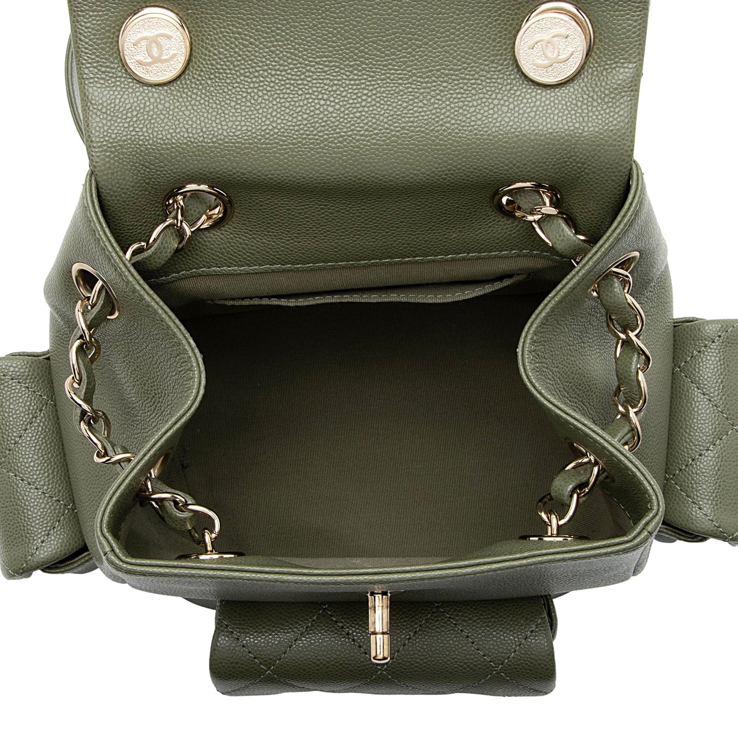 Chanel Caviar Leather Cargo Duma Small Backpack