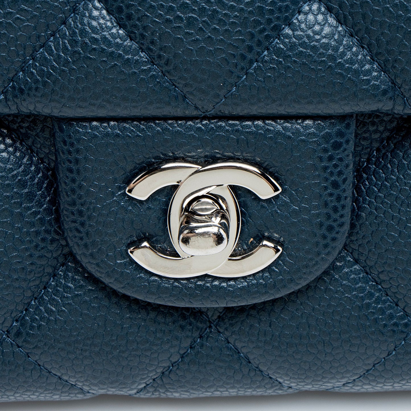 Chanel Caviar Leather Classic Chain Flap Clutch