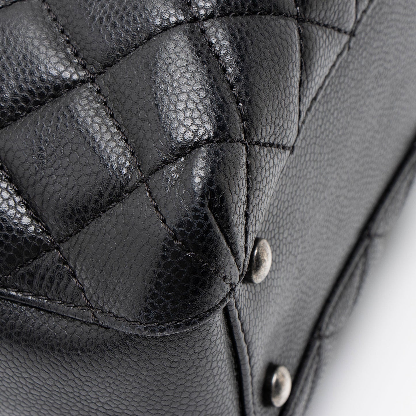 Chanel Caviar Leather City Small Shopping Tote