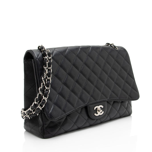 Chanel Caviar Leather Classic Maxi Single Flap Bag