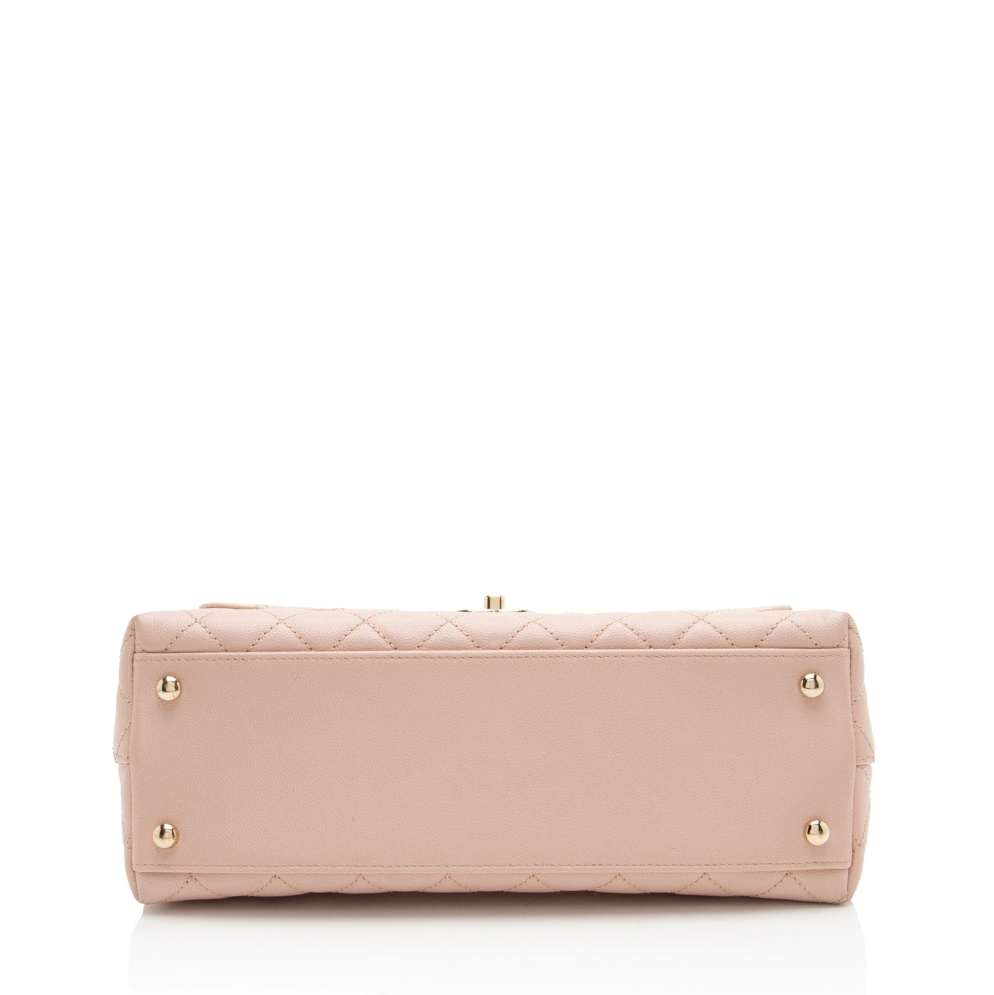 Chanel Caviar Leather Coco Top Handle Small Flap Bag