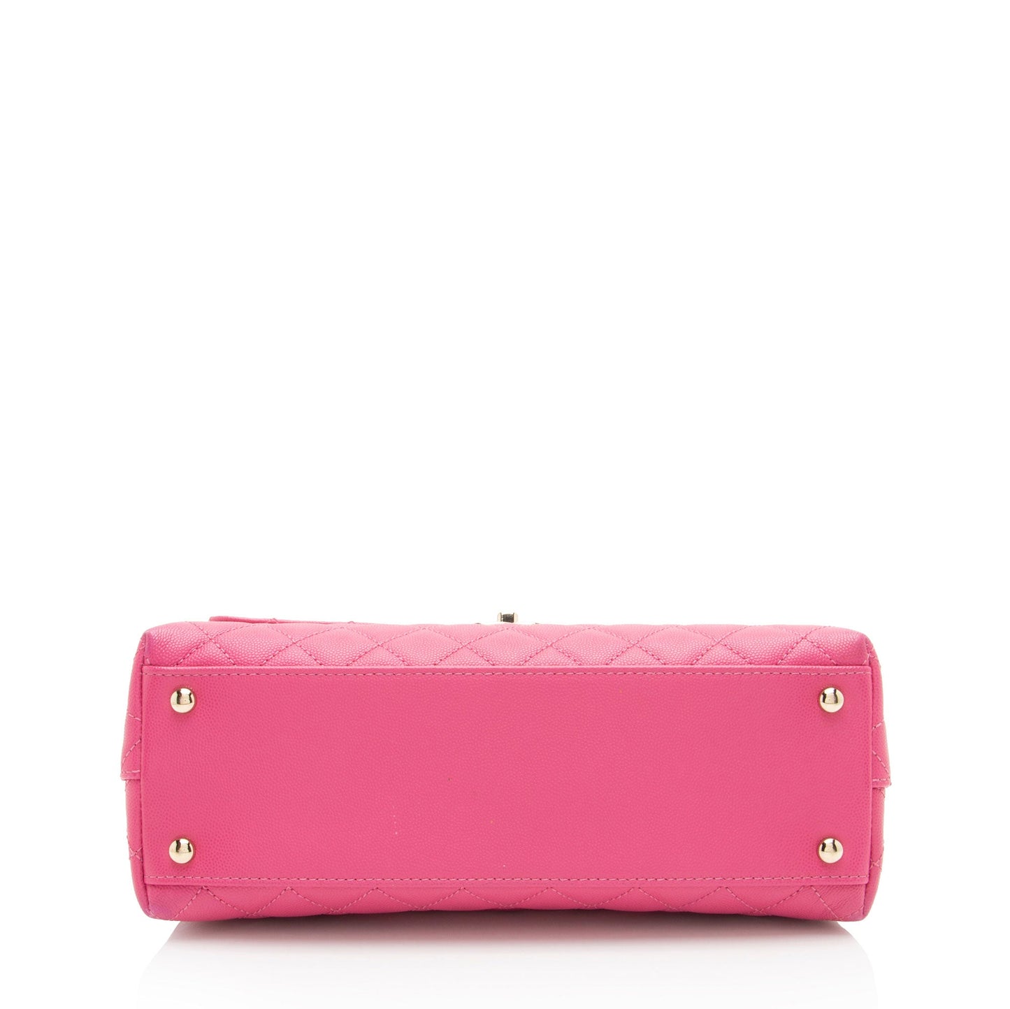 Chanel Caviar Leather Coco Top Handle Small Flap Bag