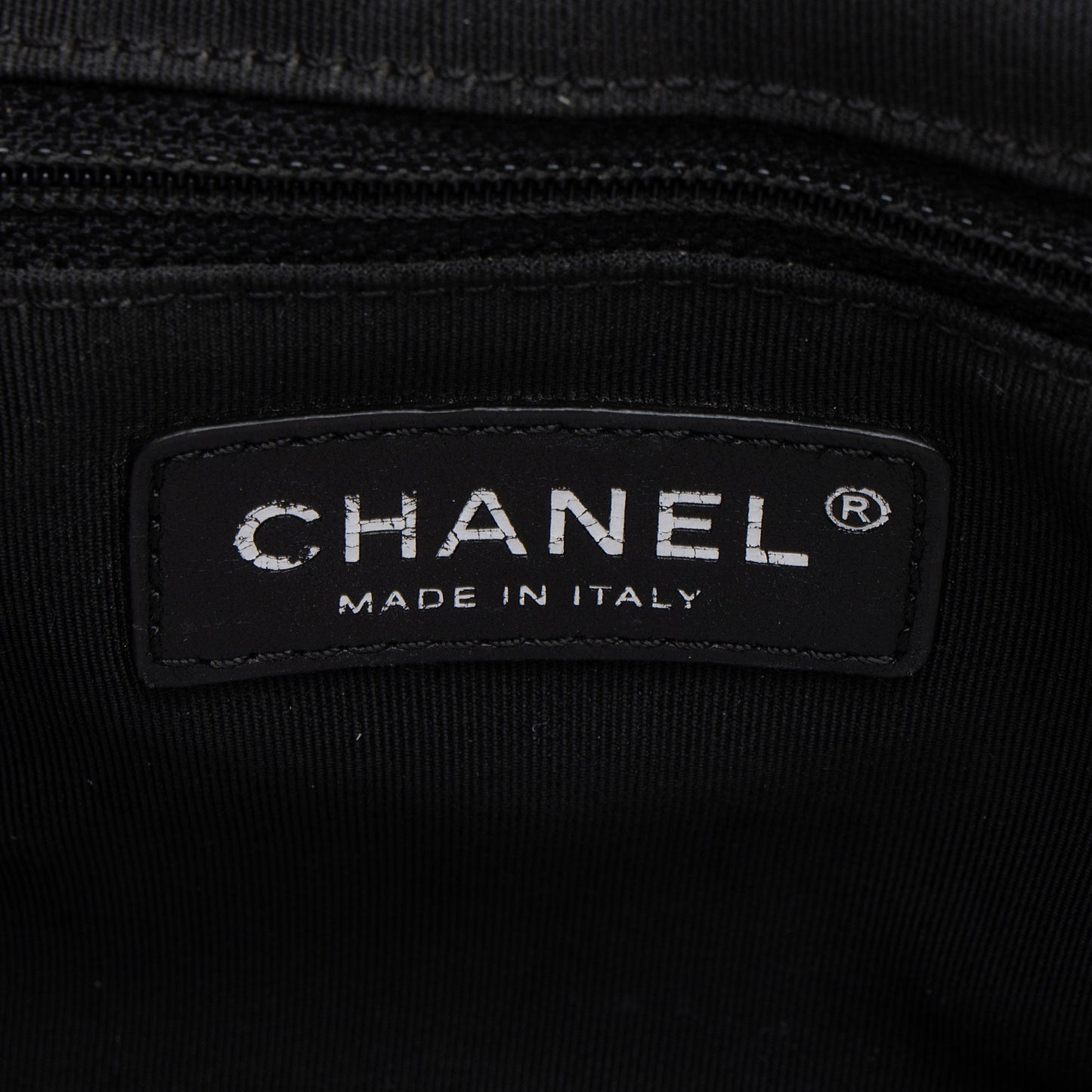 Chanel Caviar Leather Grosgrain CC Top Handle
