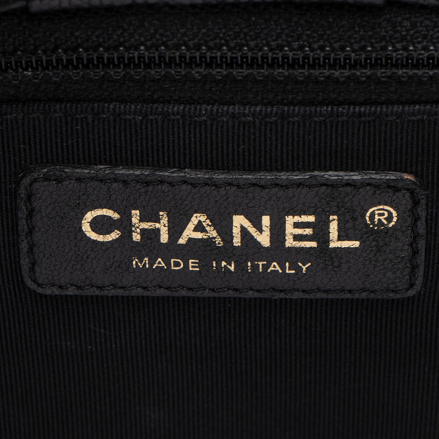 Chanel Caviar Leather In Out Flap Shopping Tote