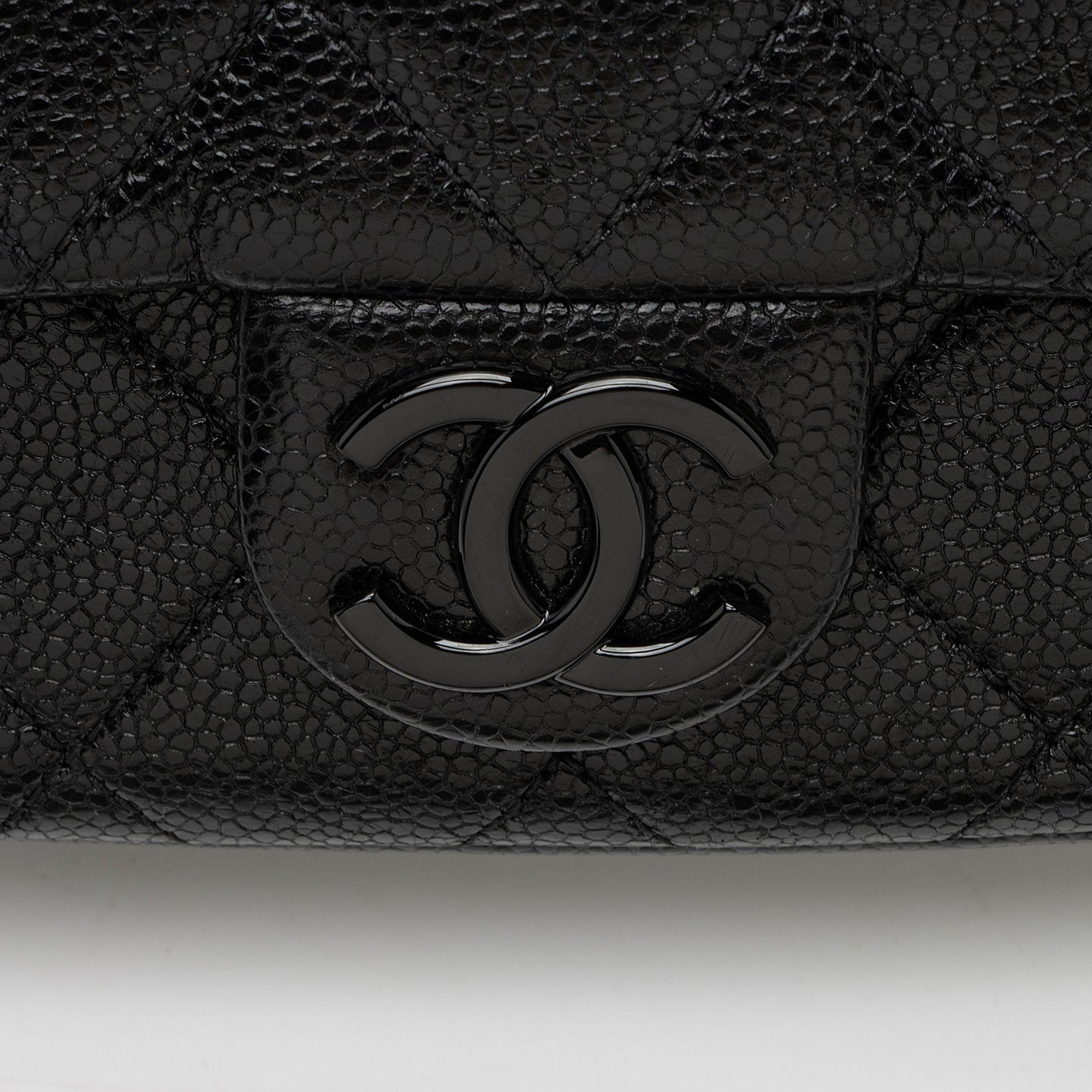 Chanel Caviar Leather Incognito Square Mini Flap Bag