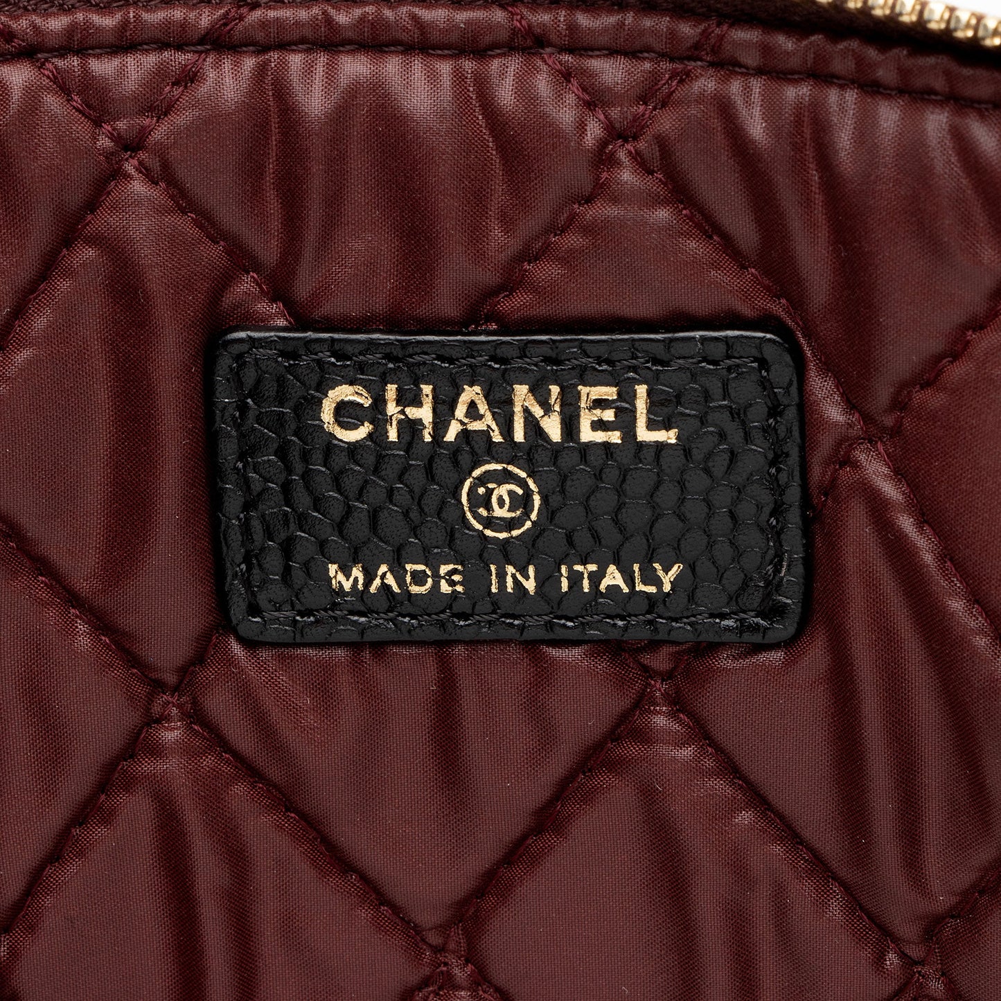 Chanel Caviar Leather Large O-Case