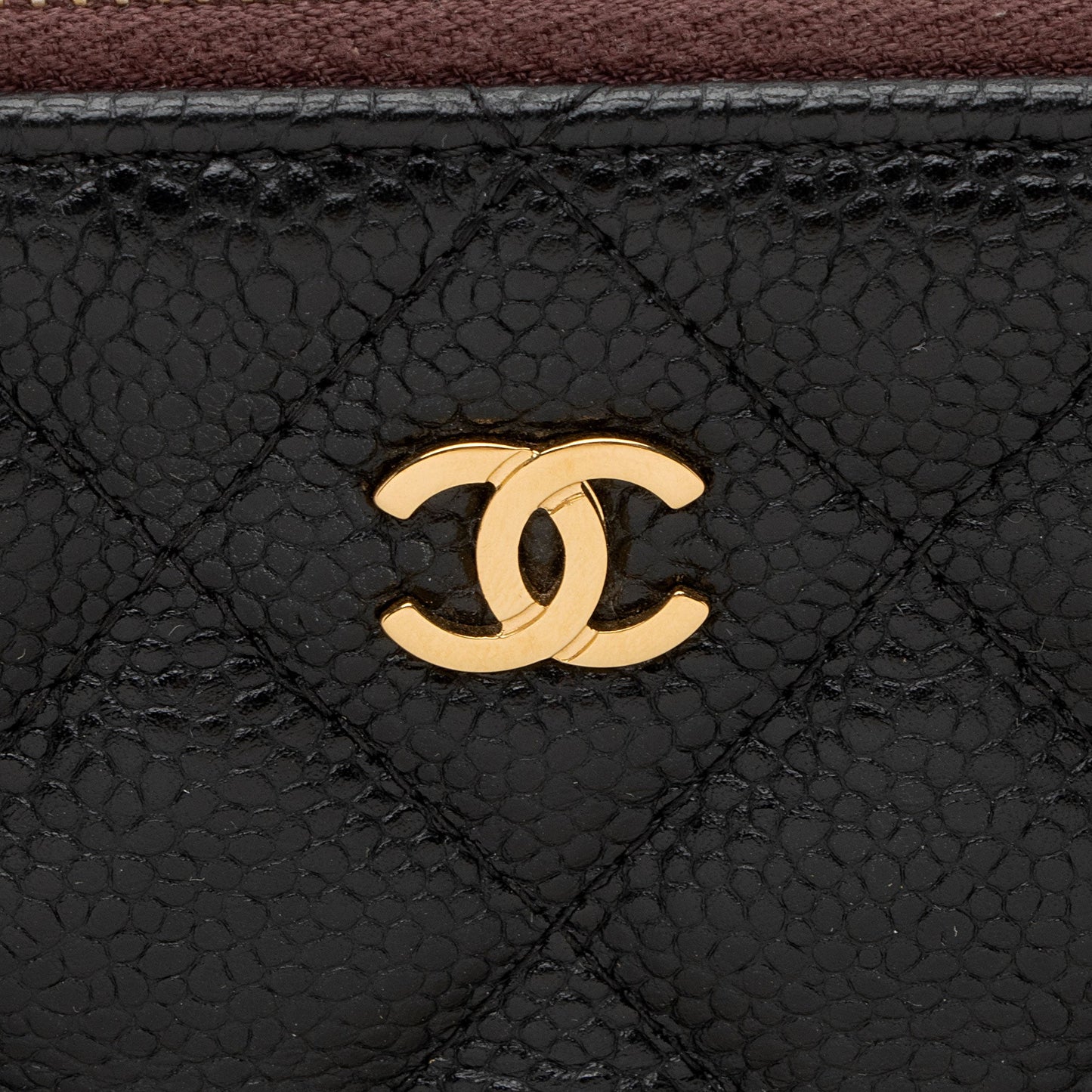 Chanel Caviar Leather Large O-Case