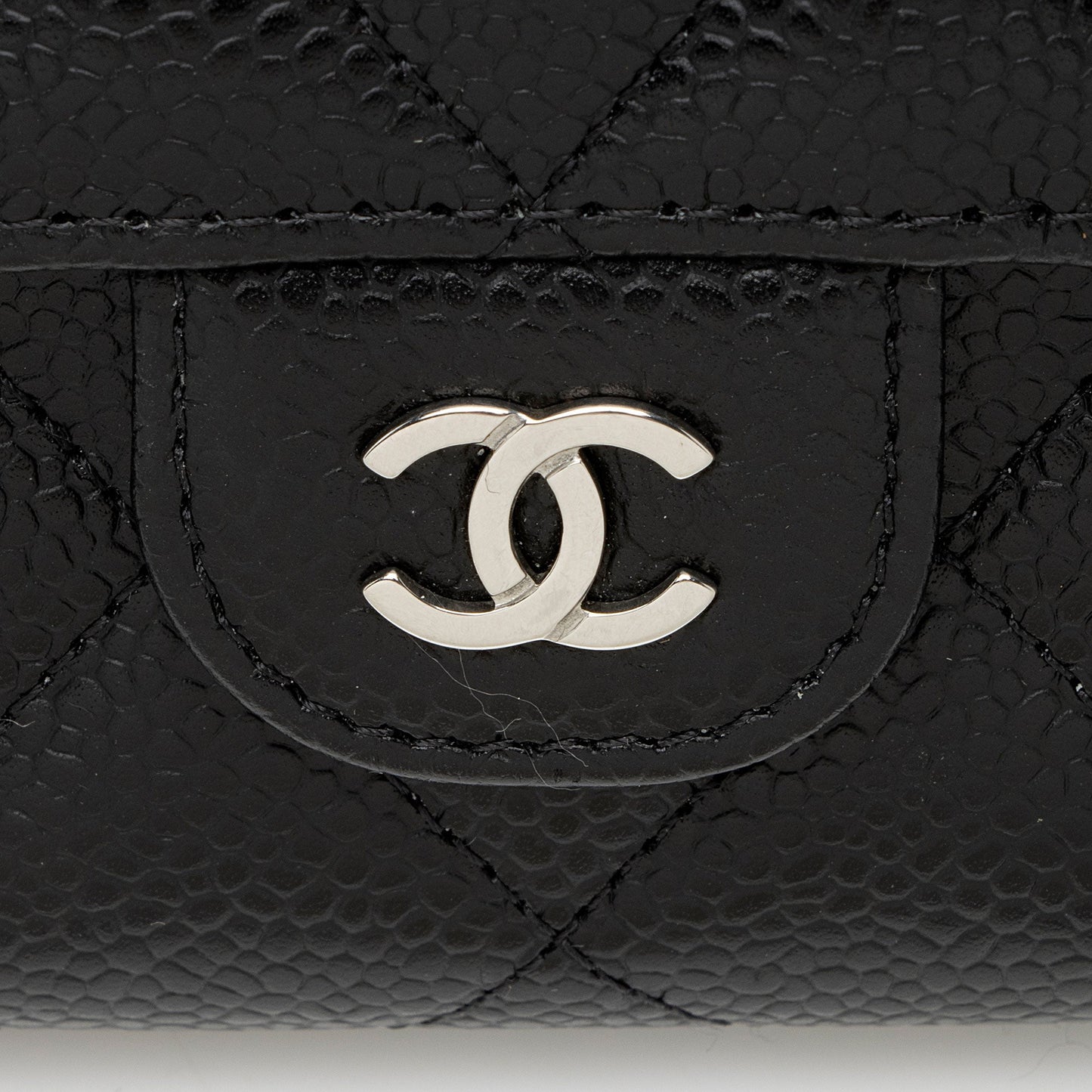 Chanel Caviar Leather Long Wallet