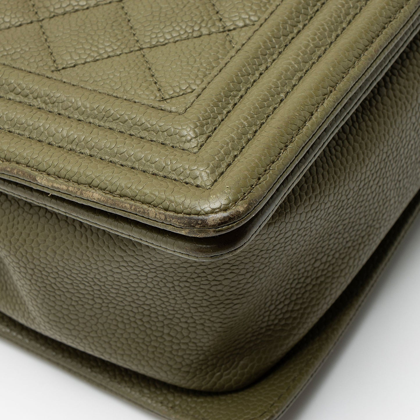 Chanel Caviar Leather New Medium Boy Bag