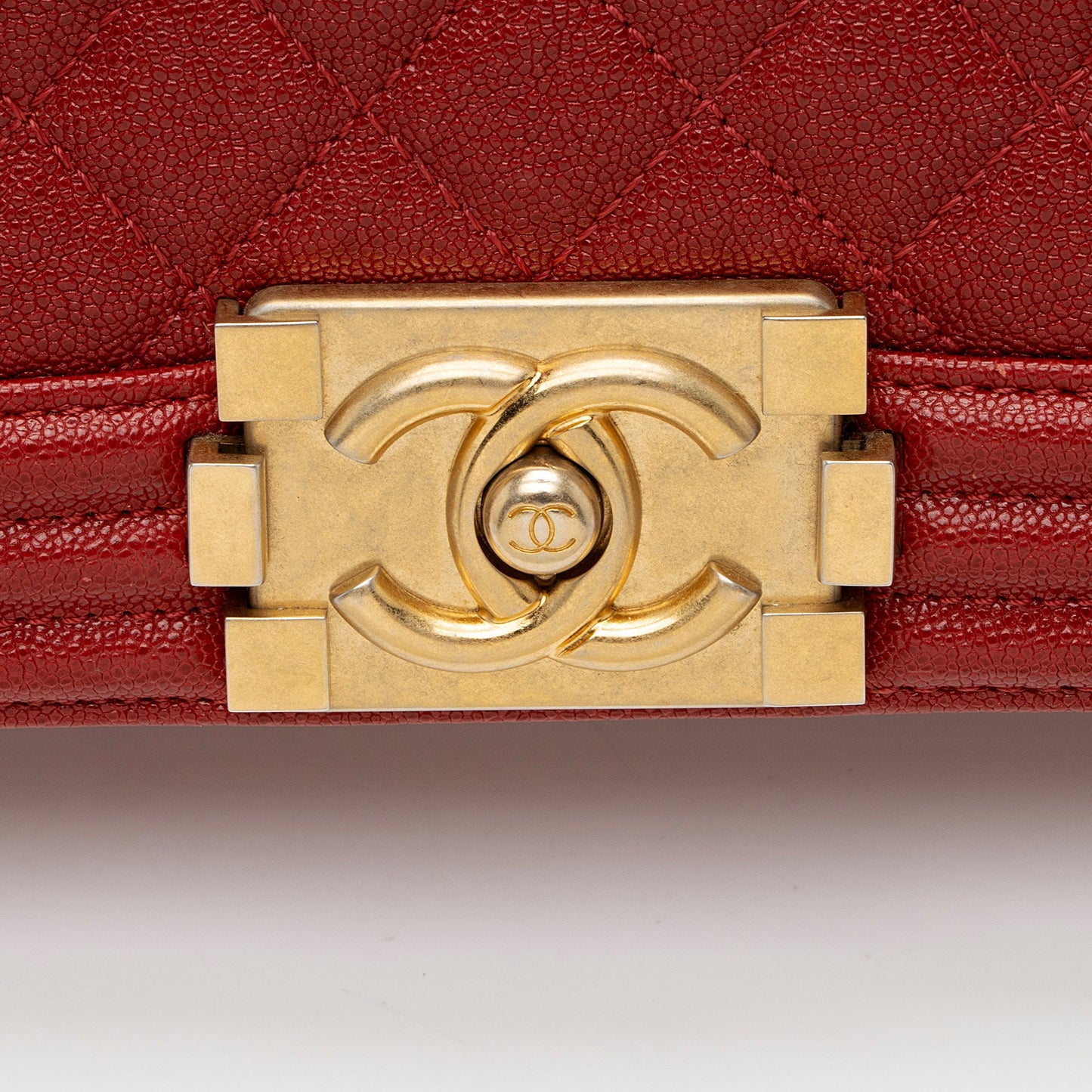 Chanel Caviar Leather Old Medium Boy Bag