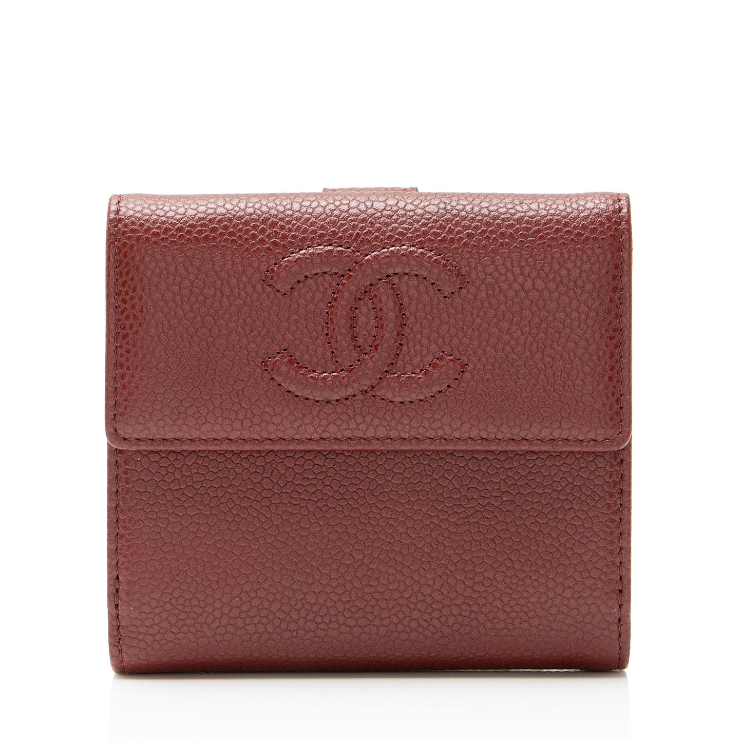 Chanel Caviar Leather Timeless CC Compact Wallet