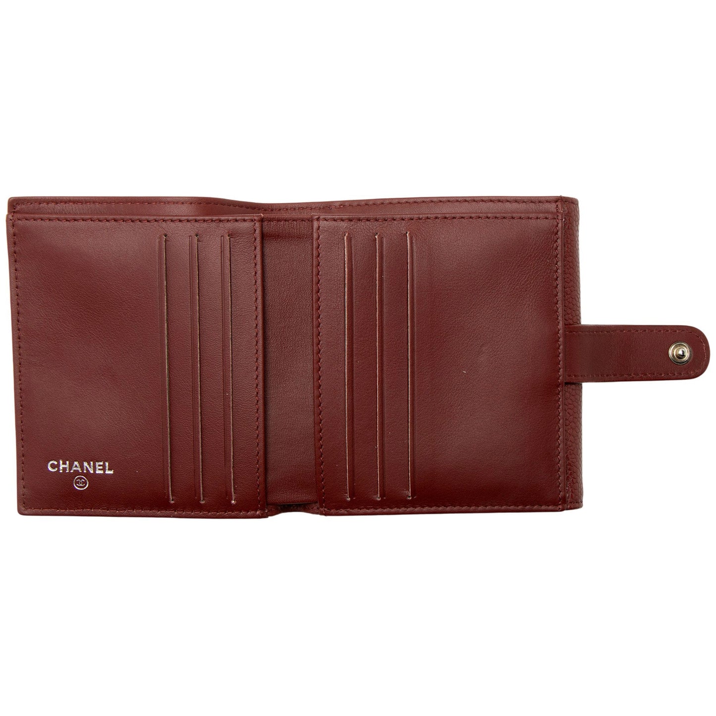 Chanel Caviar Leather Timeless CC Compact Wallet