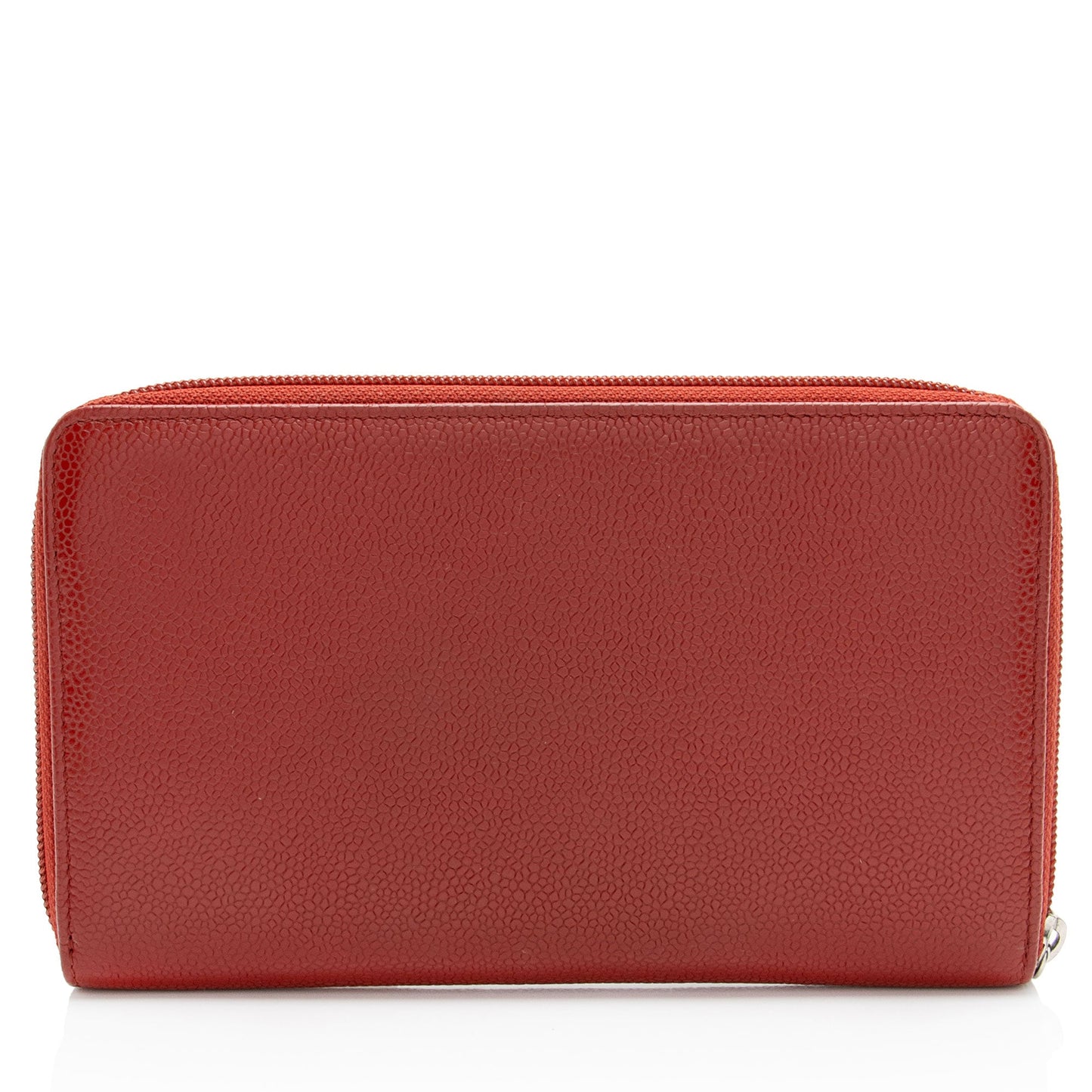 Chanel Caviar Leather Timeless Zip Around Organizer Wallet