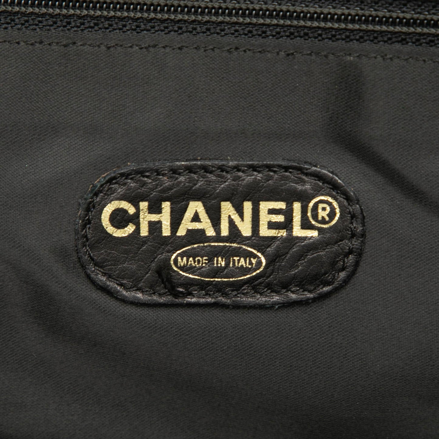 Chanel Caviar Logo Chain Tote