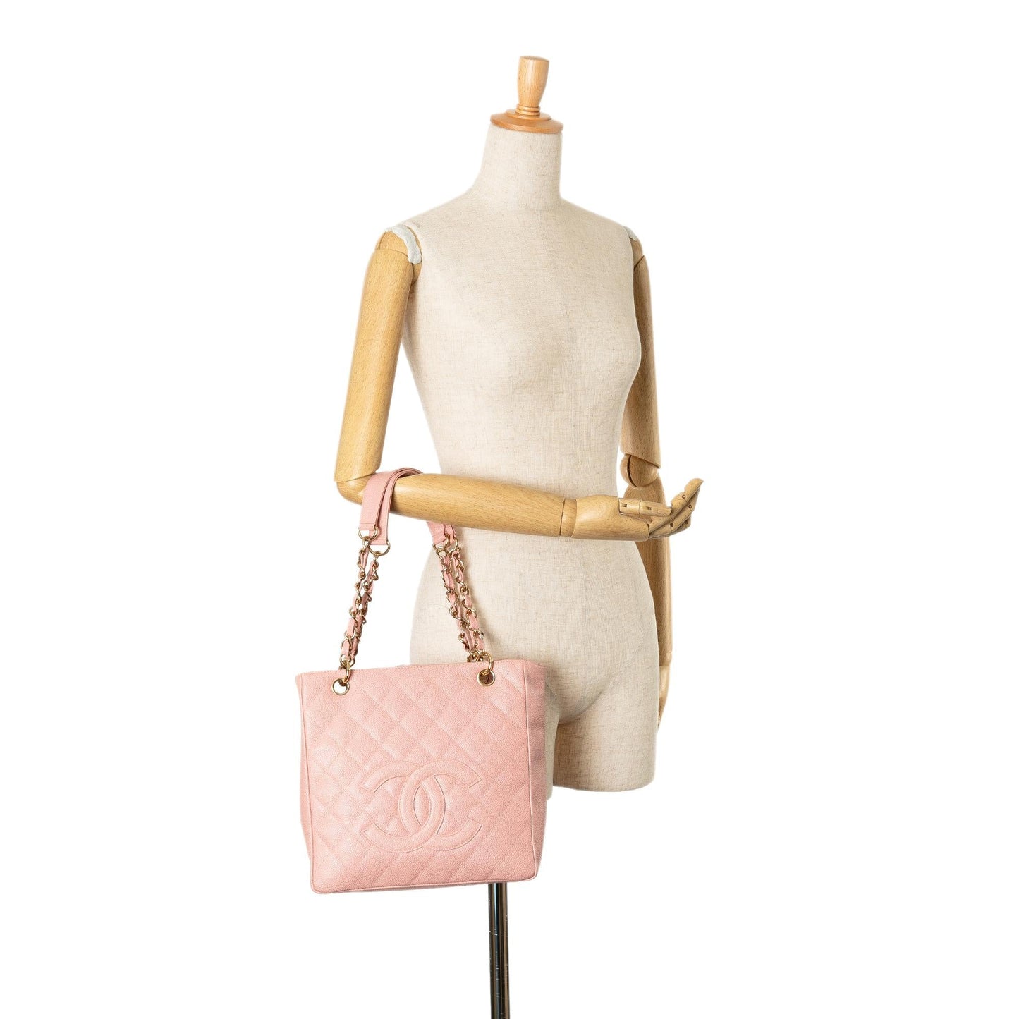 Chanel Caviar Petite Shopping Tote (SHG-Scfqjp)