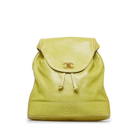 Chanel Caviar Triple CC Backpack (SHG-vH5tMw)