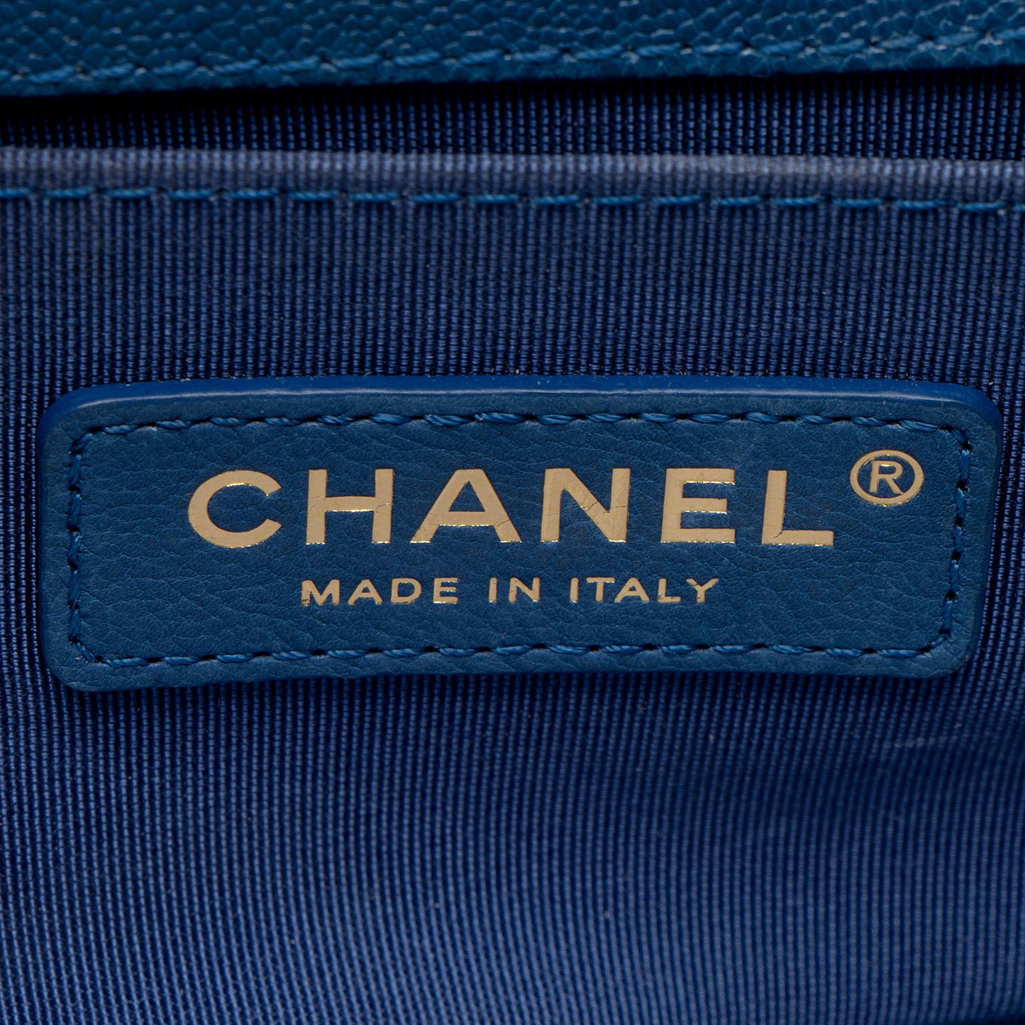 Chanel Chevron Caviar Leather Small Boy Bag