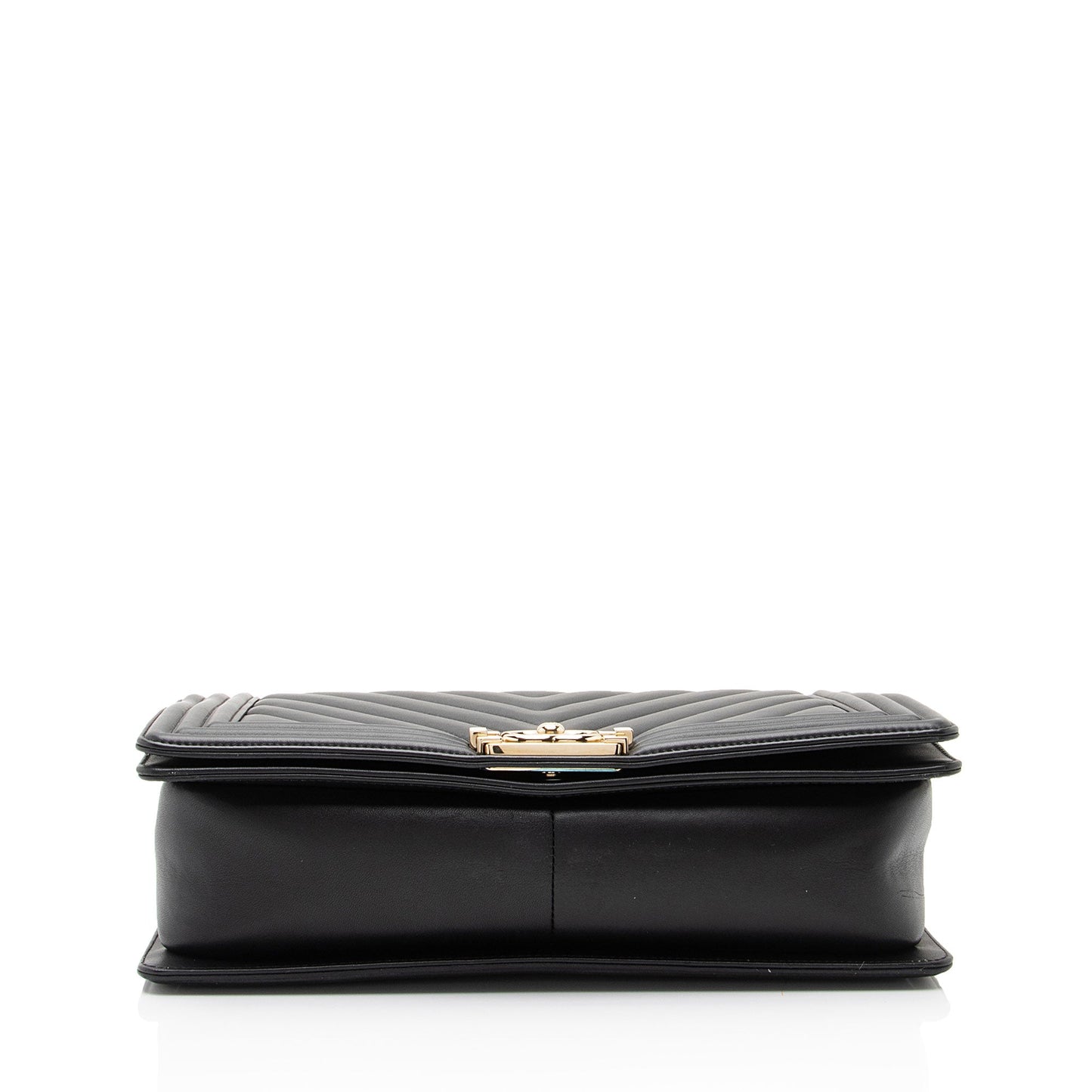 Chanel Chevron Lambskin New Medium Boy Bag (SHF-KOMM25)