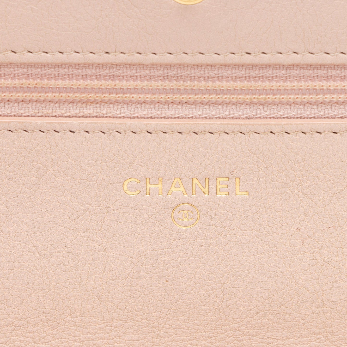 Chanel Chevron Lambskin Wallet on Chain