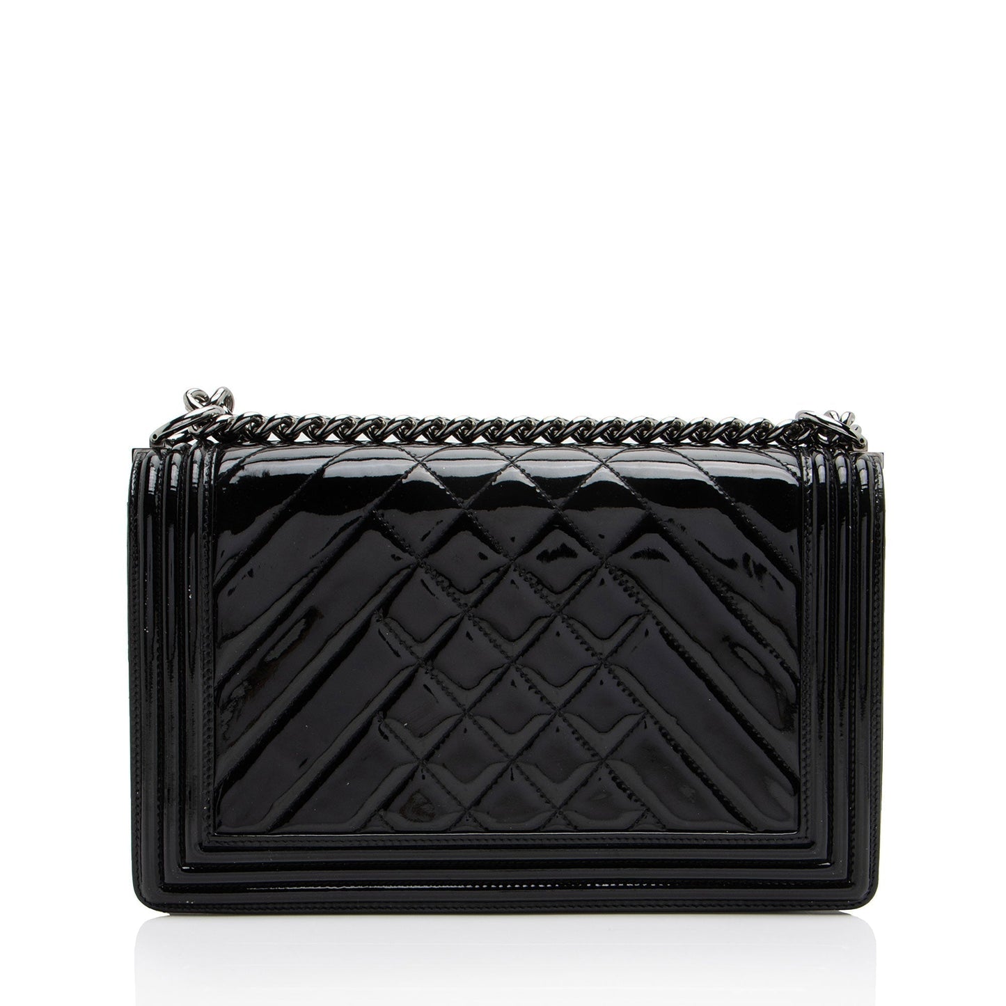Luxury Chanel Chevron Patent Leather New Medium Boy Bag (SHF-NB6JRi)