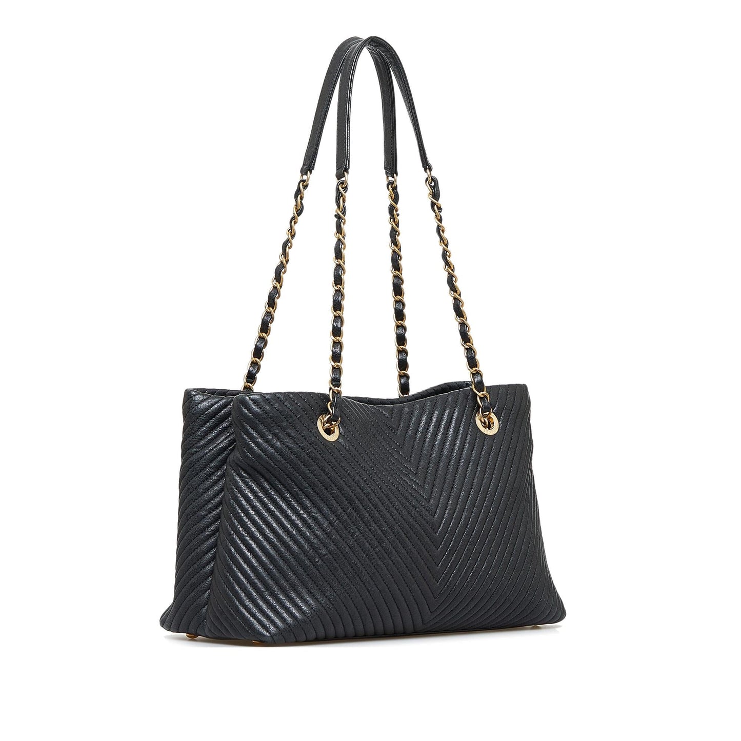 Luxury Chanel Chevron Tote Bag (SHG-twjPri)