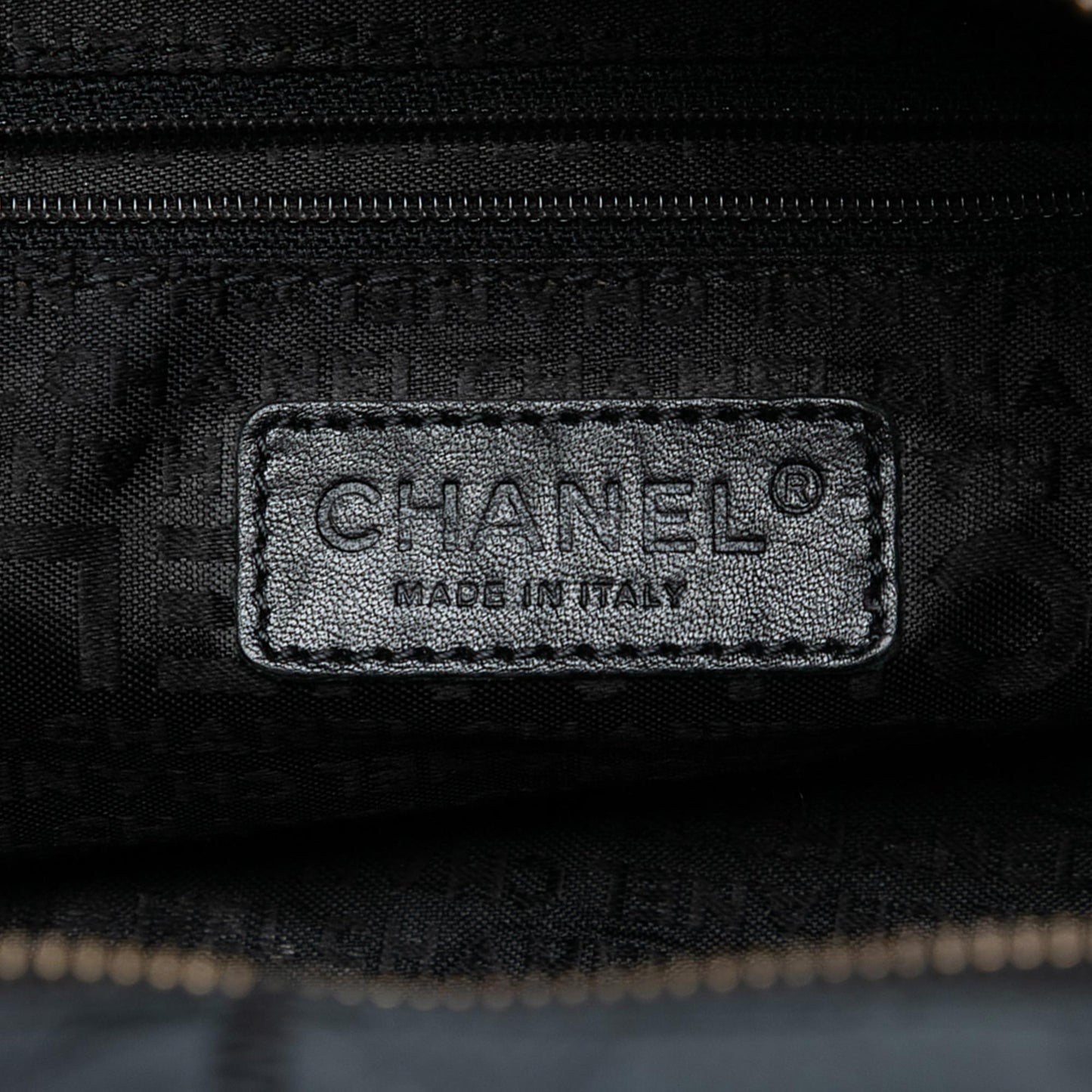 Chanel Choco Bar Caviar LAX Bowler Bag