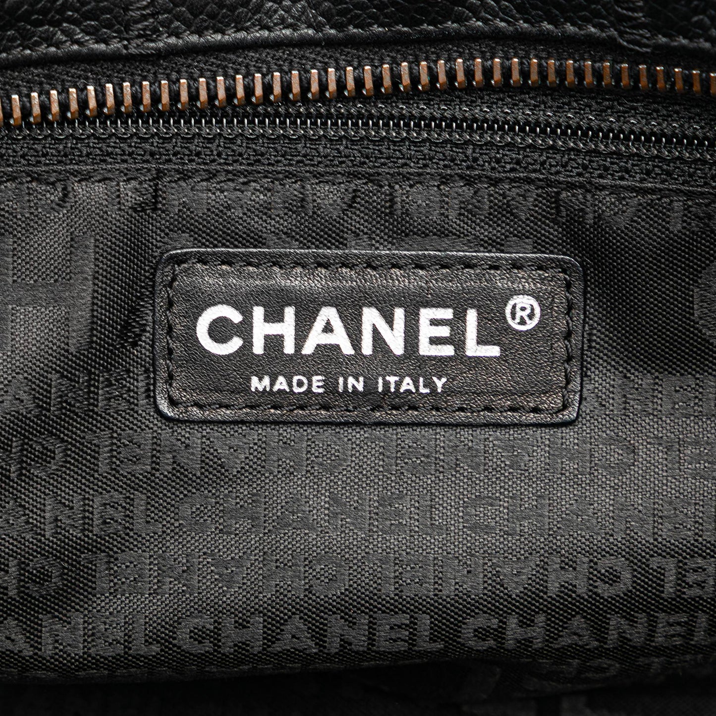Chanel Choco Bar Caviar Shoulder Bag
