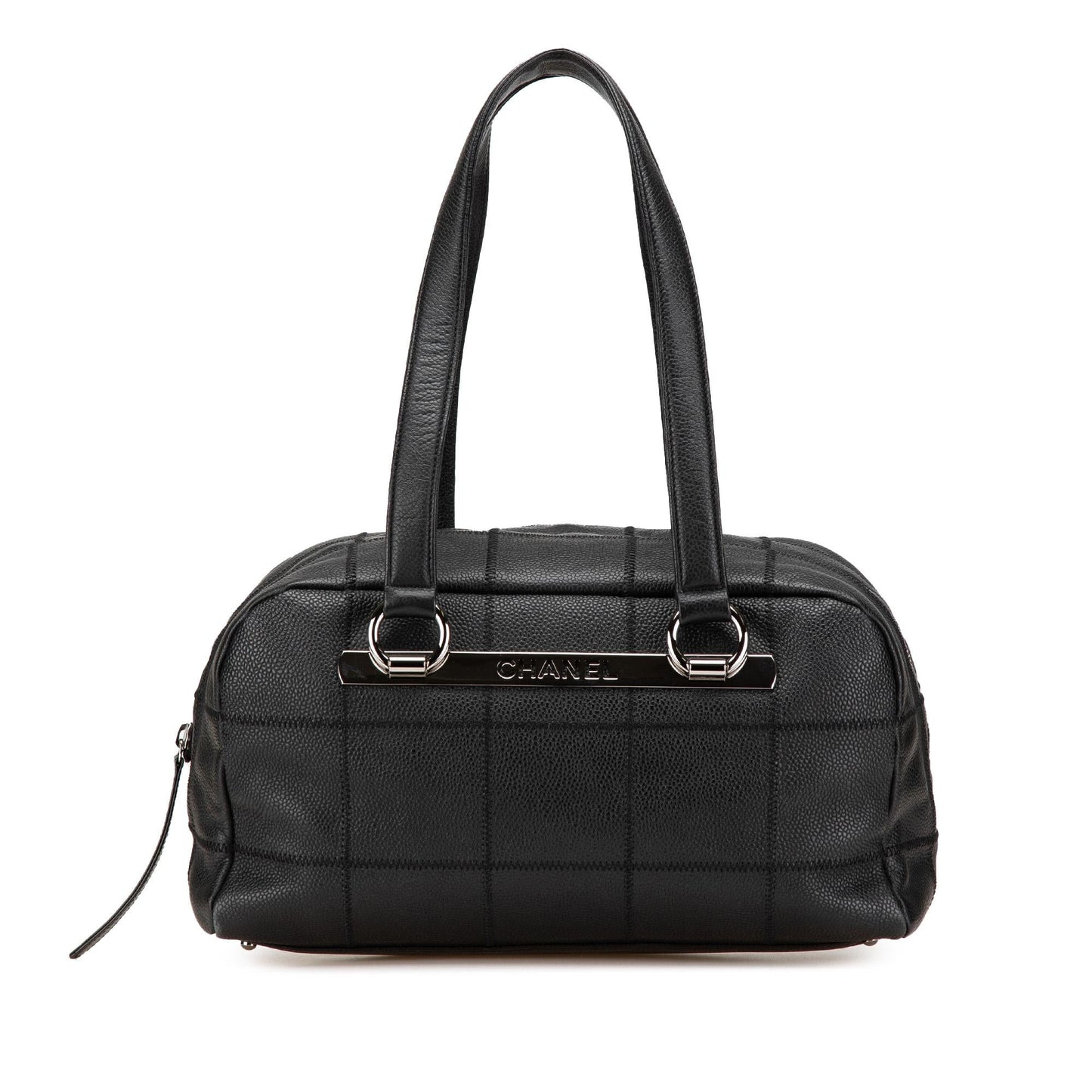 Chanel Choco Bar Caviar Shoulder Bag