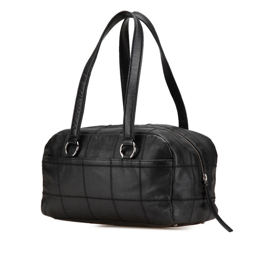 Chanel Choco Bar Caviar Shoulder Bag