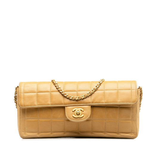 Chanel Choco Bar East West Flap Bag (SHG-iTo7QZ)
