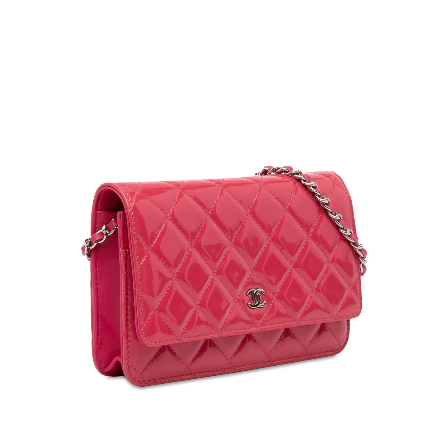 Luxury Chanel Classic Patent Wallet On Chain (SHG-A2wDHs)