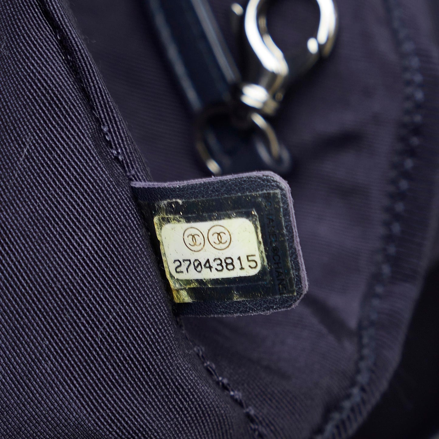 Chanel Cotton Drawstring Bag (SHG-UMw97D)