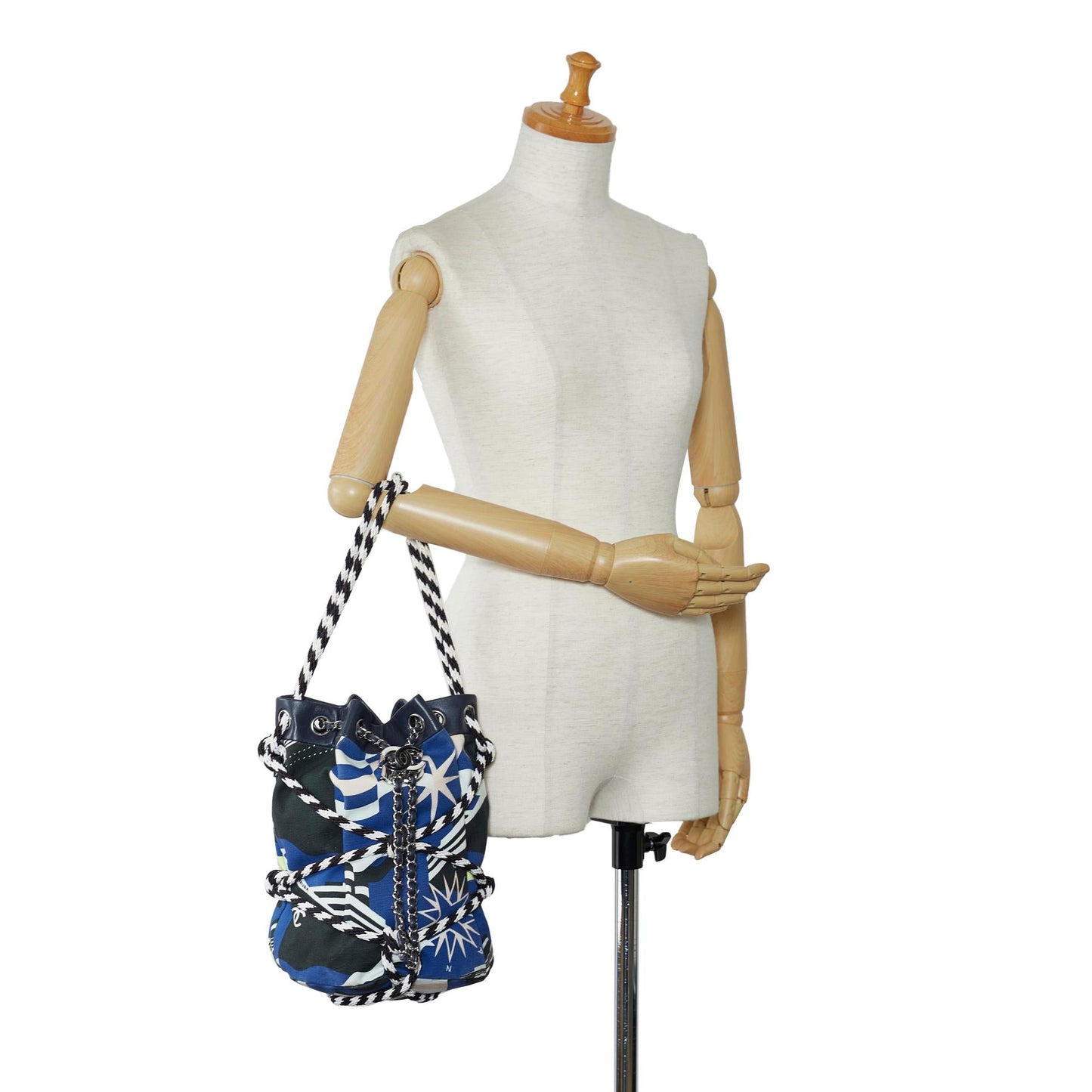 Chanel Cotton Drawstring Bag (SHG-uPFXq7)
