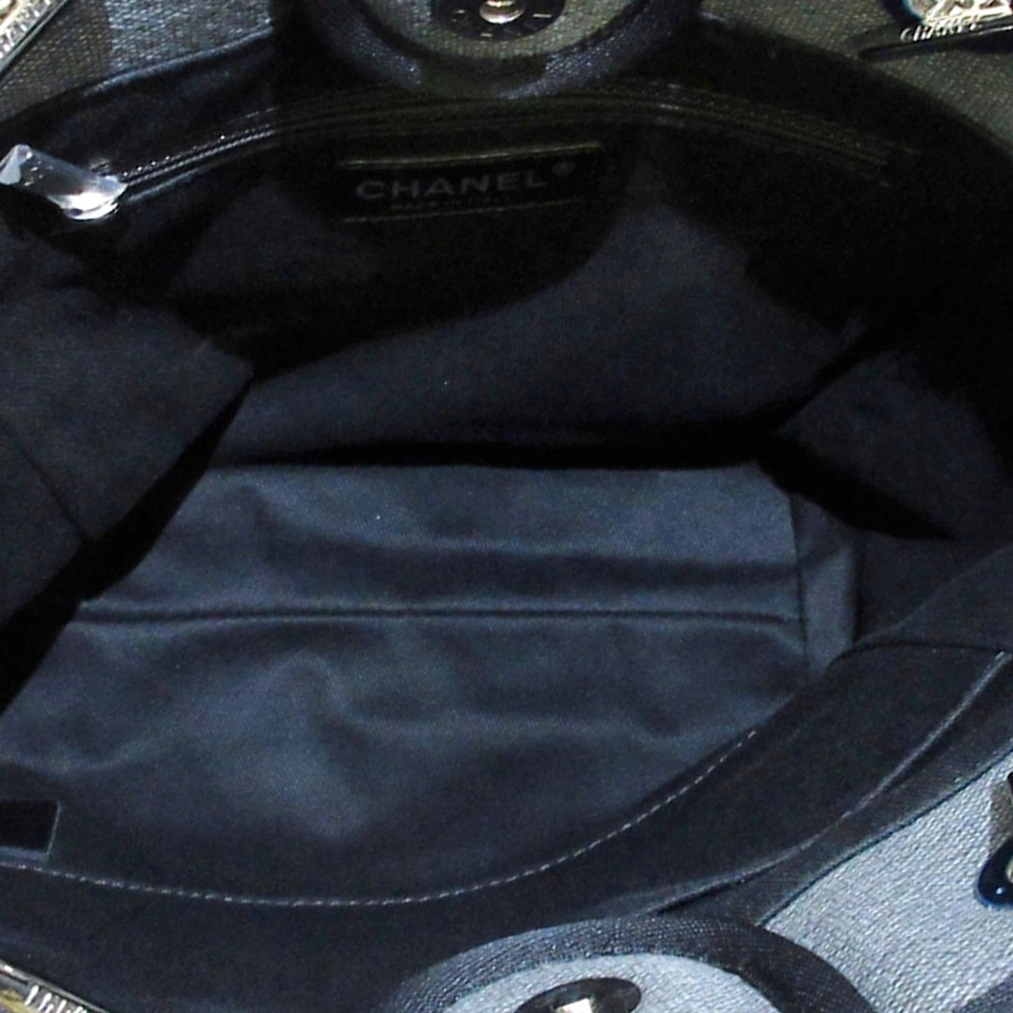 Chanel Deauville Canvas Tote Bag (SHG-34809)