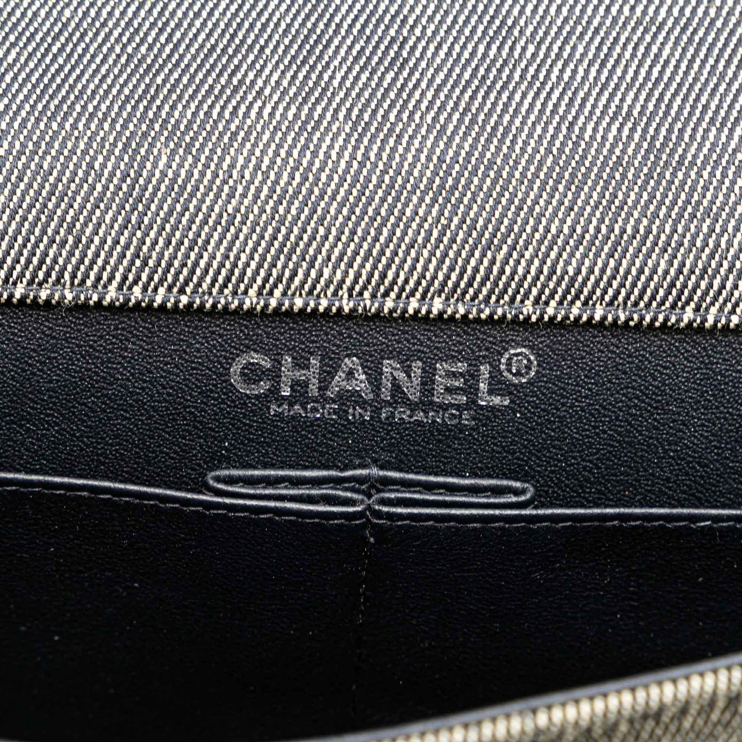 Chanel Denim Choco Bar Chain Flap (SHG-rispJa)