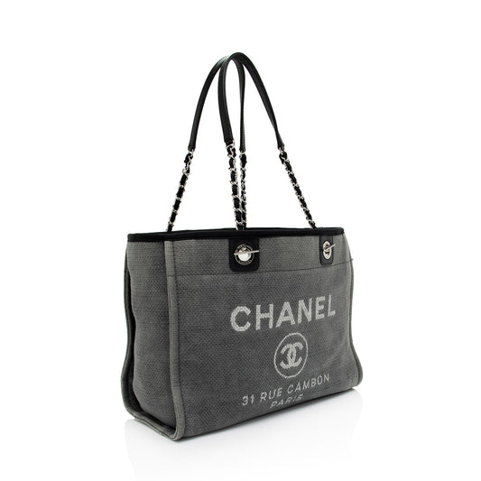 Luxury Chanel Denim Deauville Small Tote (SHF-TNnz1R)