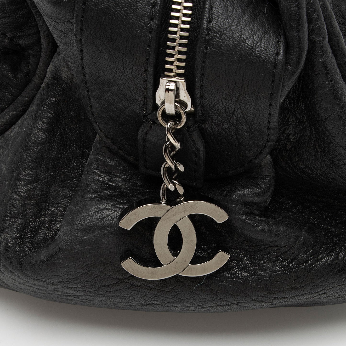 Chanel Distressed Lambskin Lady Braid Bowler Satchel (SHF-4rWbPz)