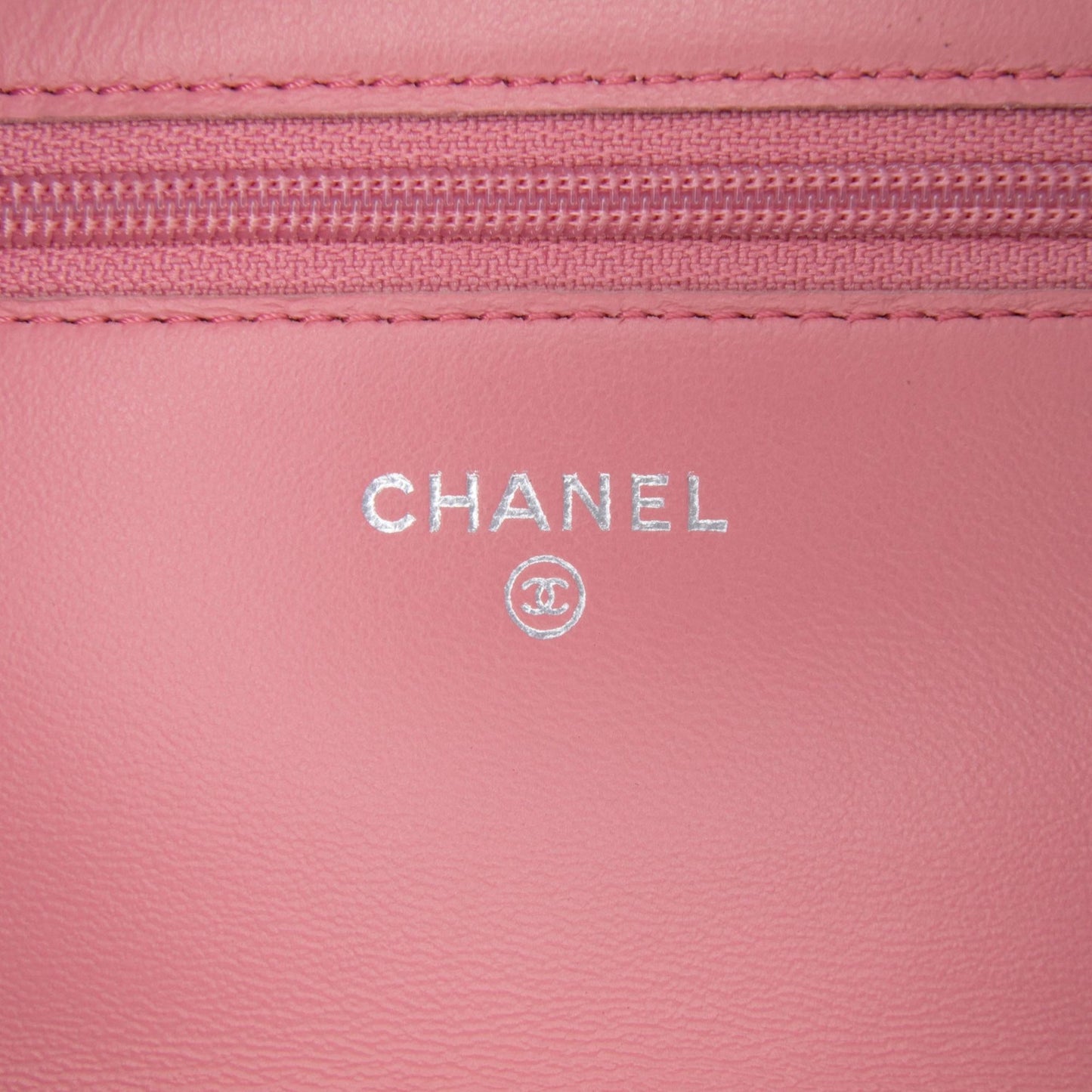 Chanel Embossed Lambskin Camellia Wallet On Chain