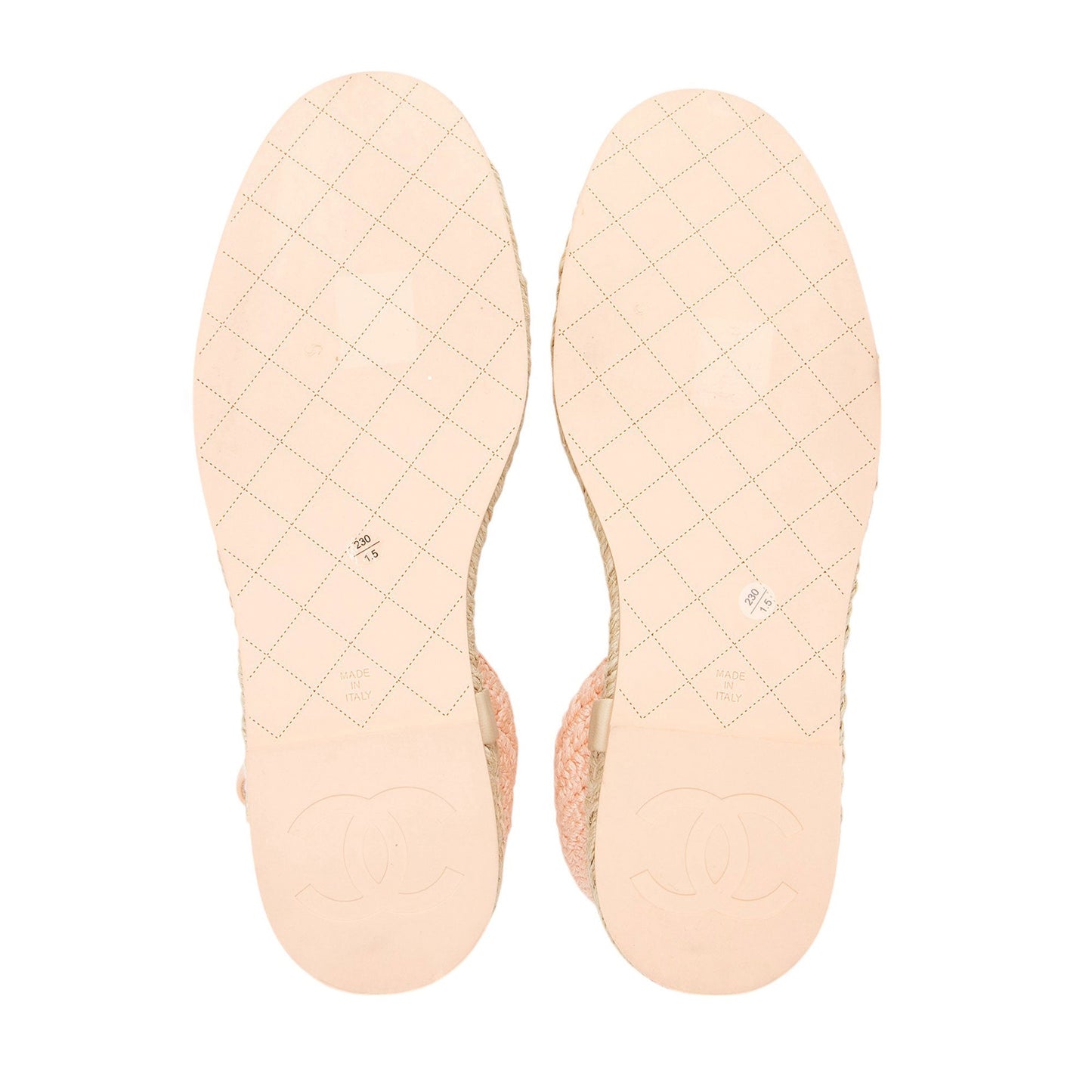 Chanel Embroidered Grosgrain CC Espadrilles - Size 6 / 36