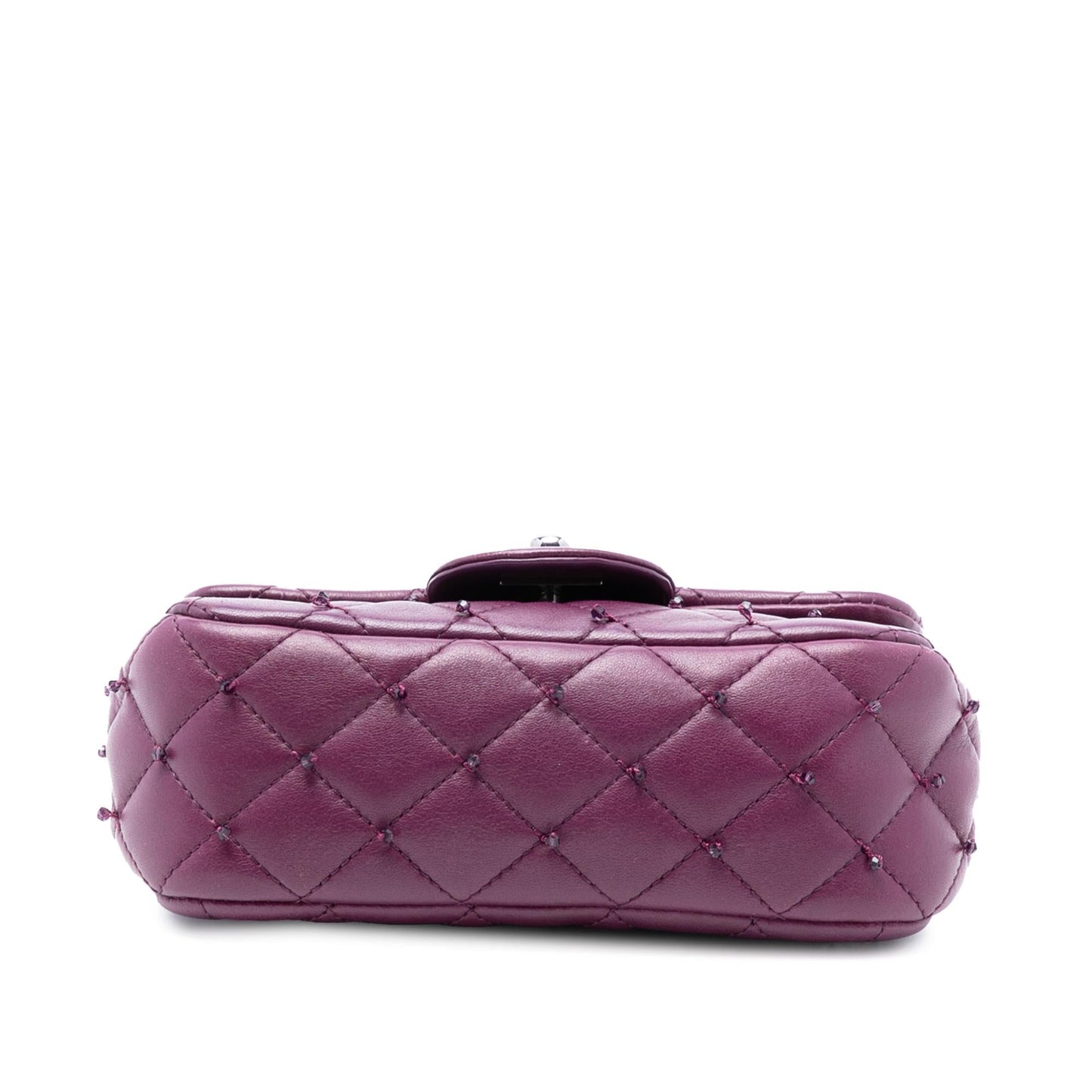 Chanel Extra Mini Rectangular Lambskin Beaded Single Flap