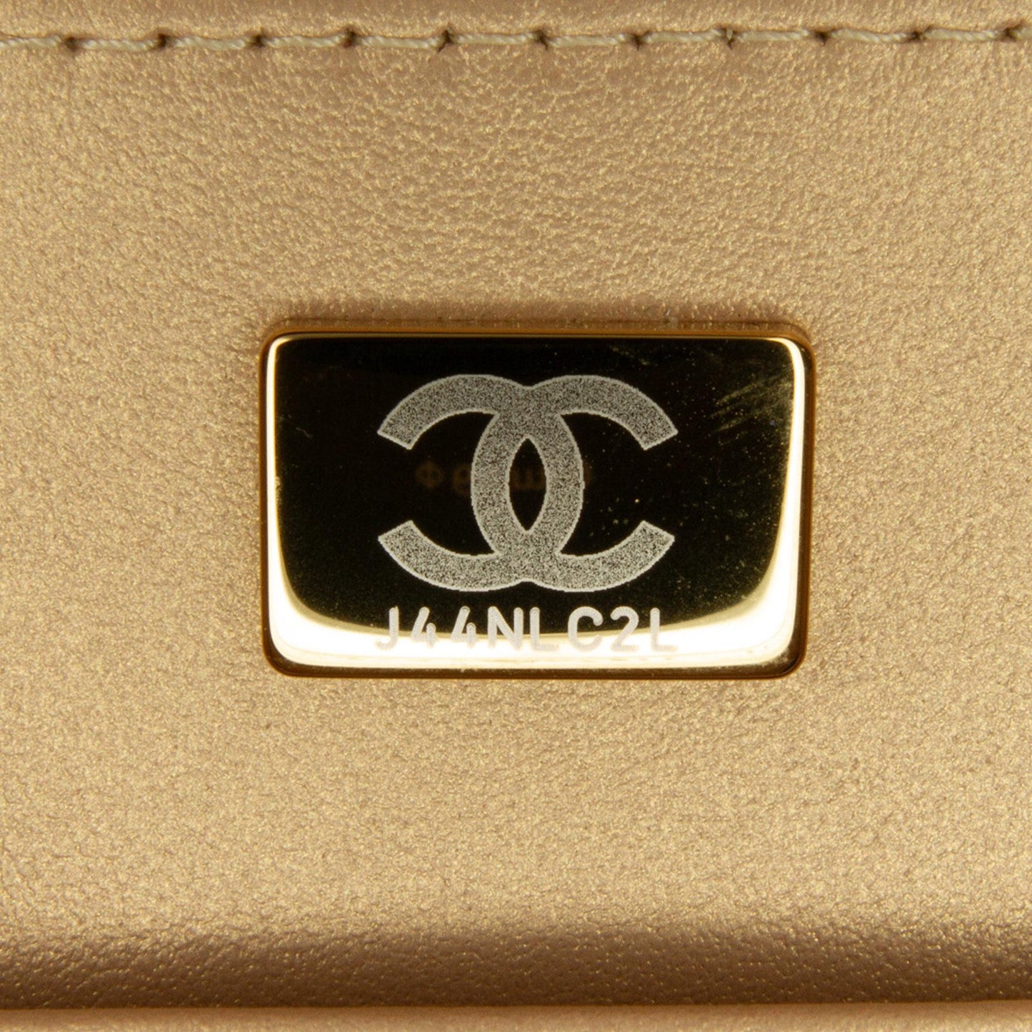 Chanel Golden Plate Vanity Case