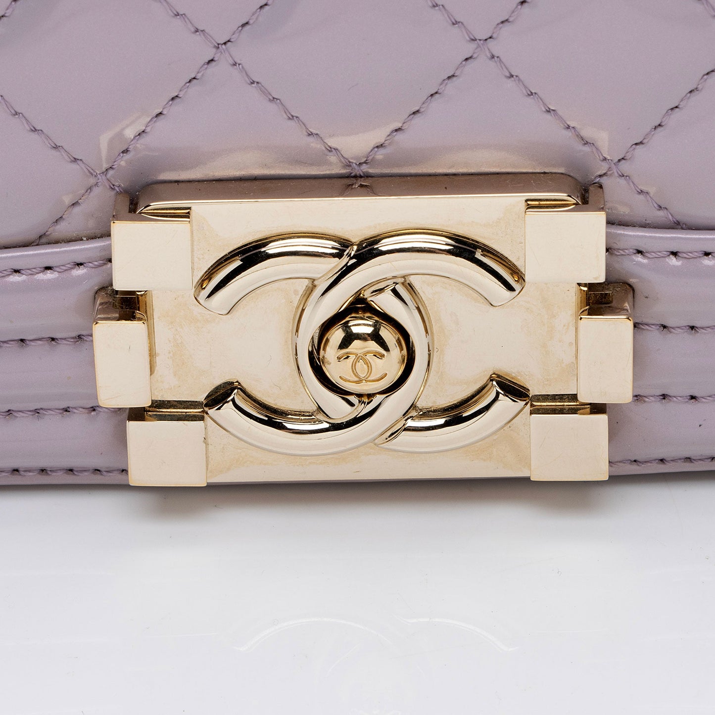 Chanel Patent Leather New Medium Boy Bag