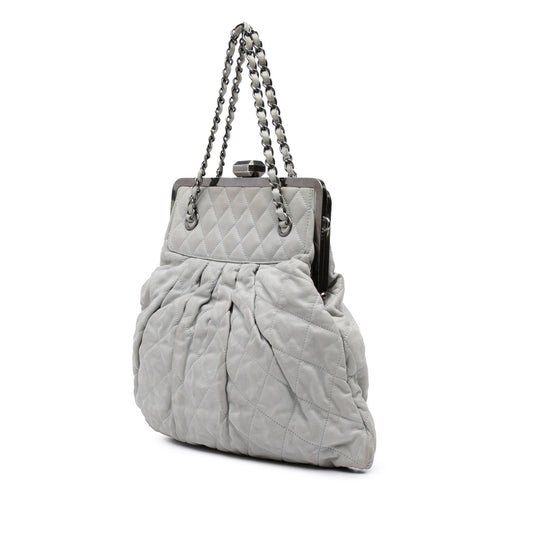 Chanel Iridescent Quilted Calfskin Chic Frame Satchel