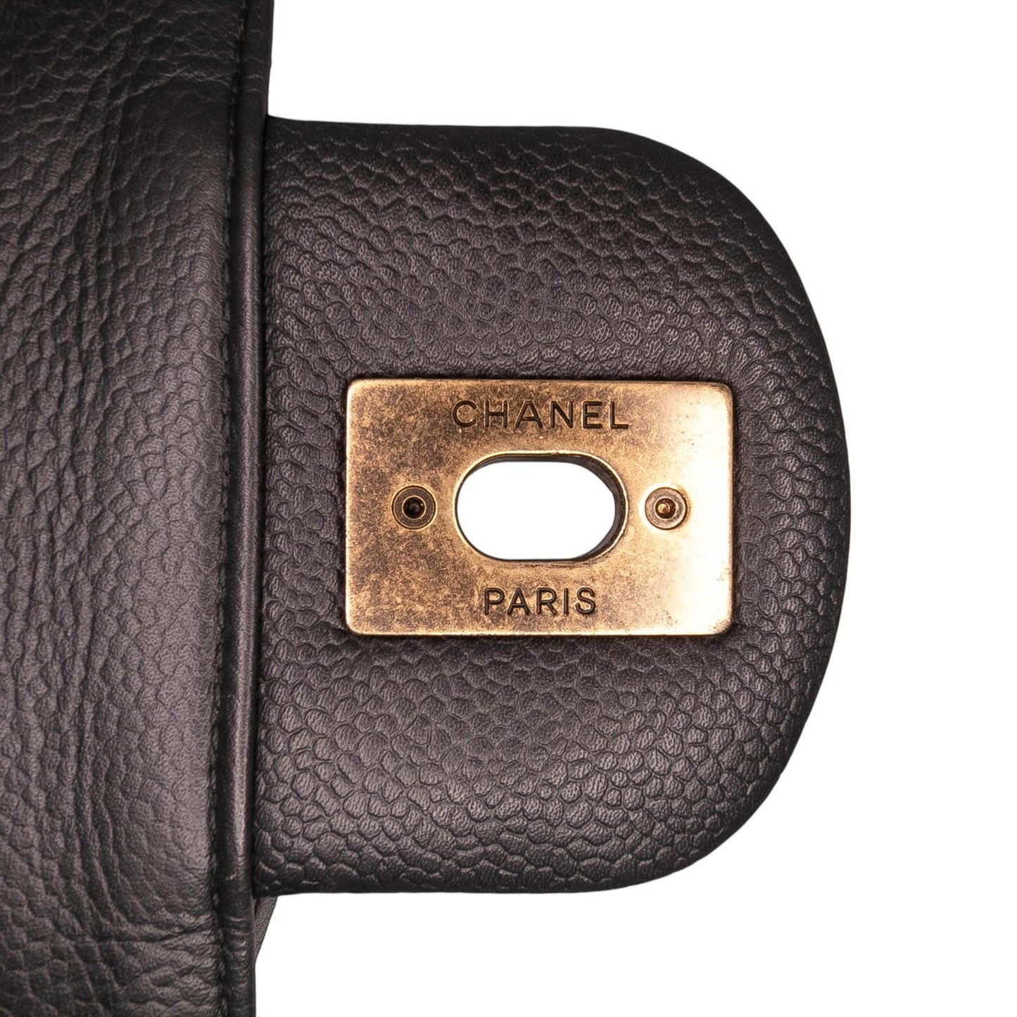 Chanel Jumbo CC Quilted Caviar Chunky Chain Flap