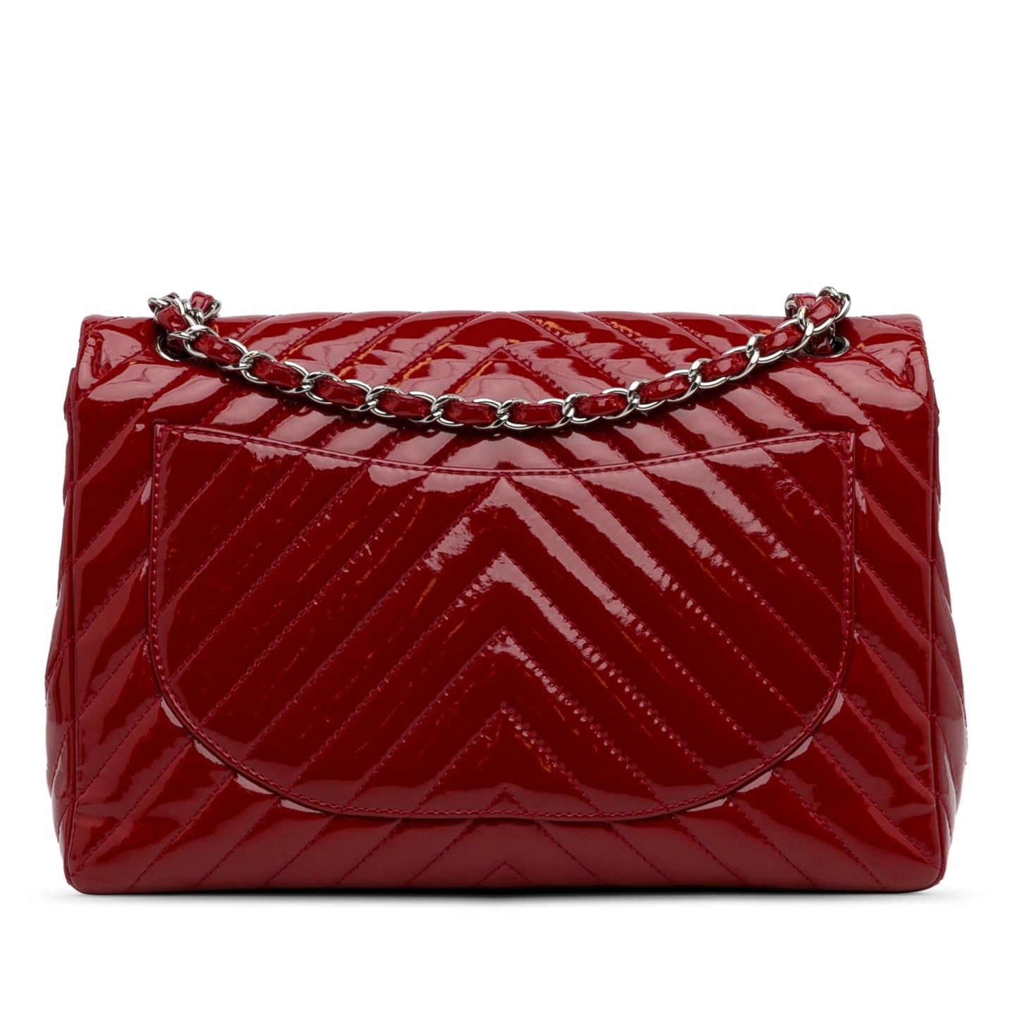 Luxury Chanel Jumbo Chevron Patent Single Flap (SHG-8b5izz)