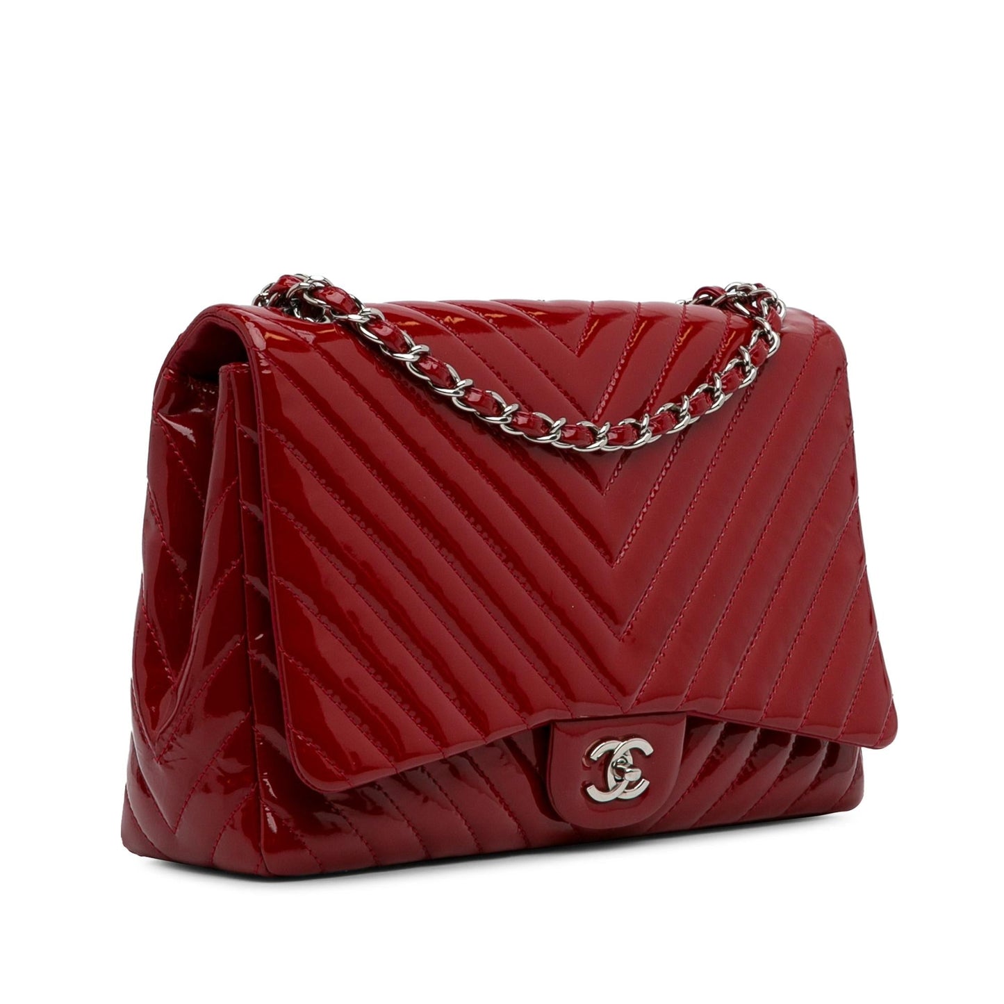 Luxury Chanel Jumbo Chevron Patent Single Flap (SHG-8b5izz)