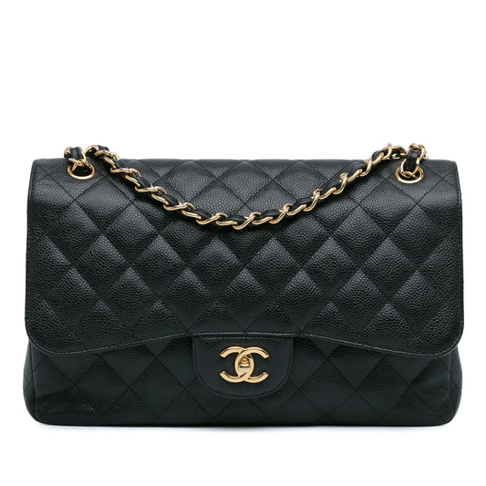 Chanel Jumbo Classic Caviar Double Flap (SHG-DrtEqA)