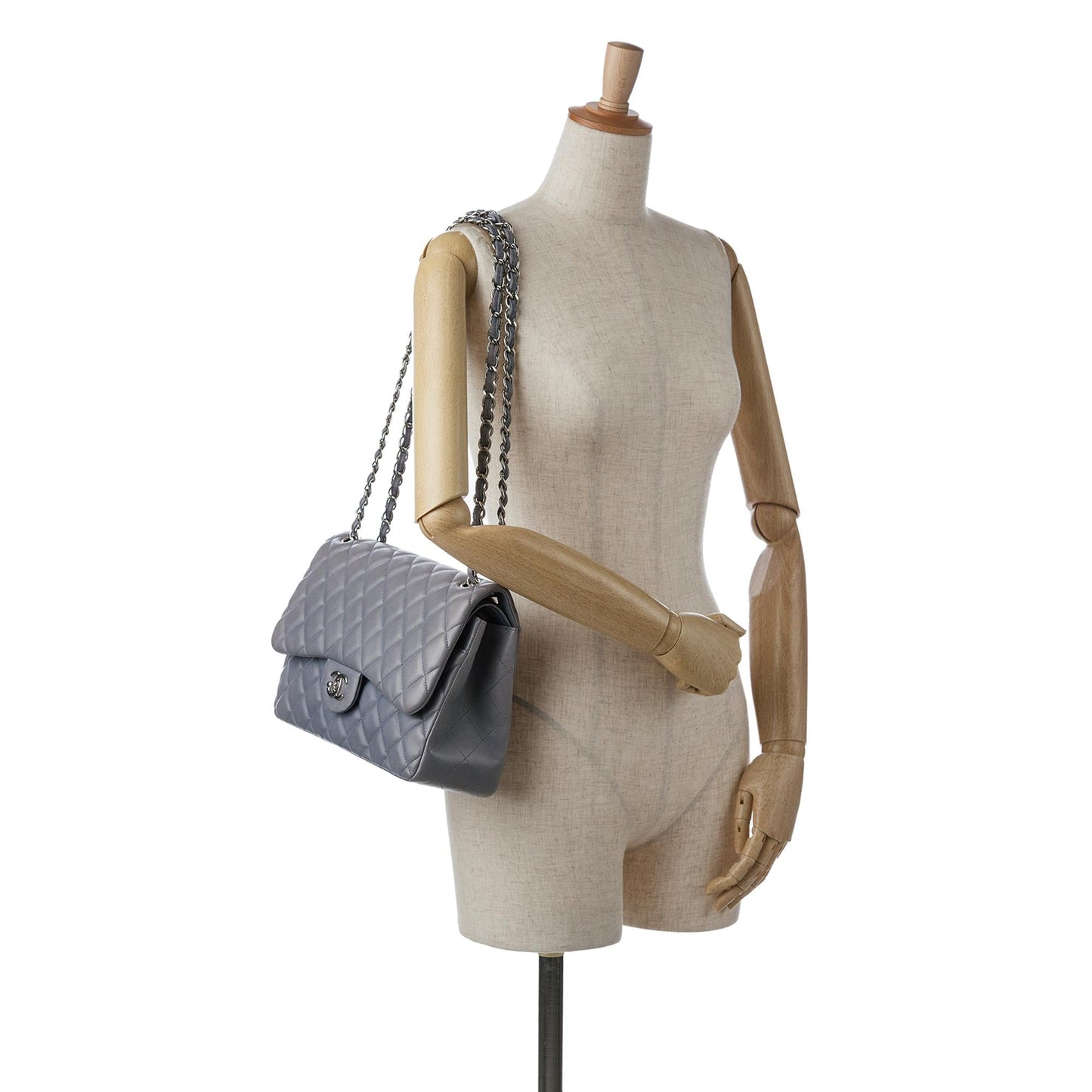 Chanel Jumbo Classic Lambskin Double Flap (SHG-YF7bft)