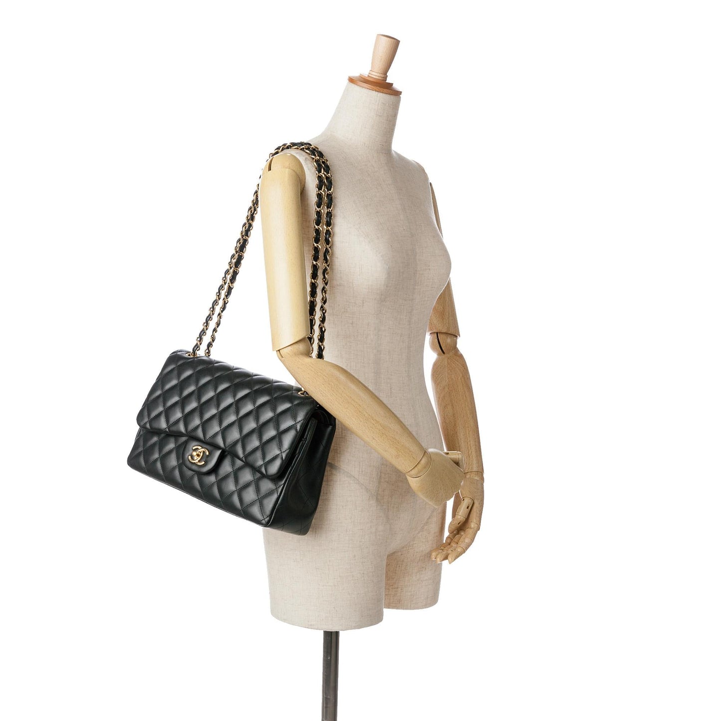 Chanel Jumbo Classic Lambskin Double Flap (SHG-np3lhQ)
